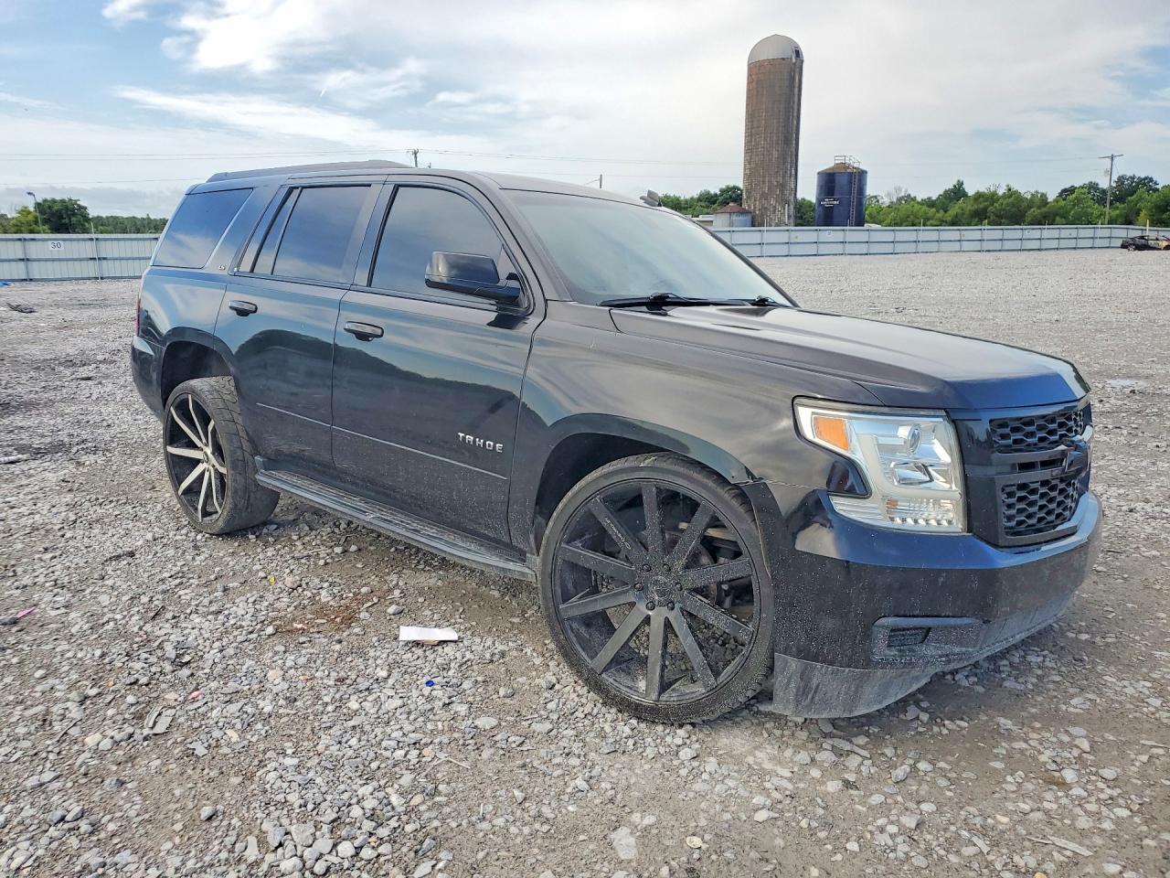 2015 Chevrolet Tahoe C1500 Ls Black vin: 1GNSCAKC2FR210088
