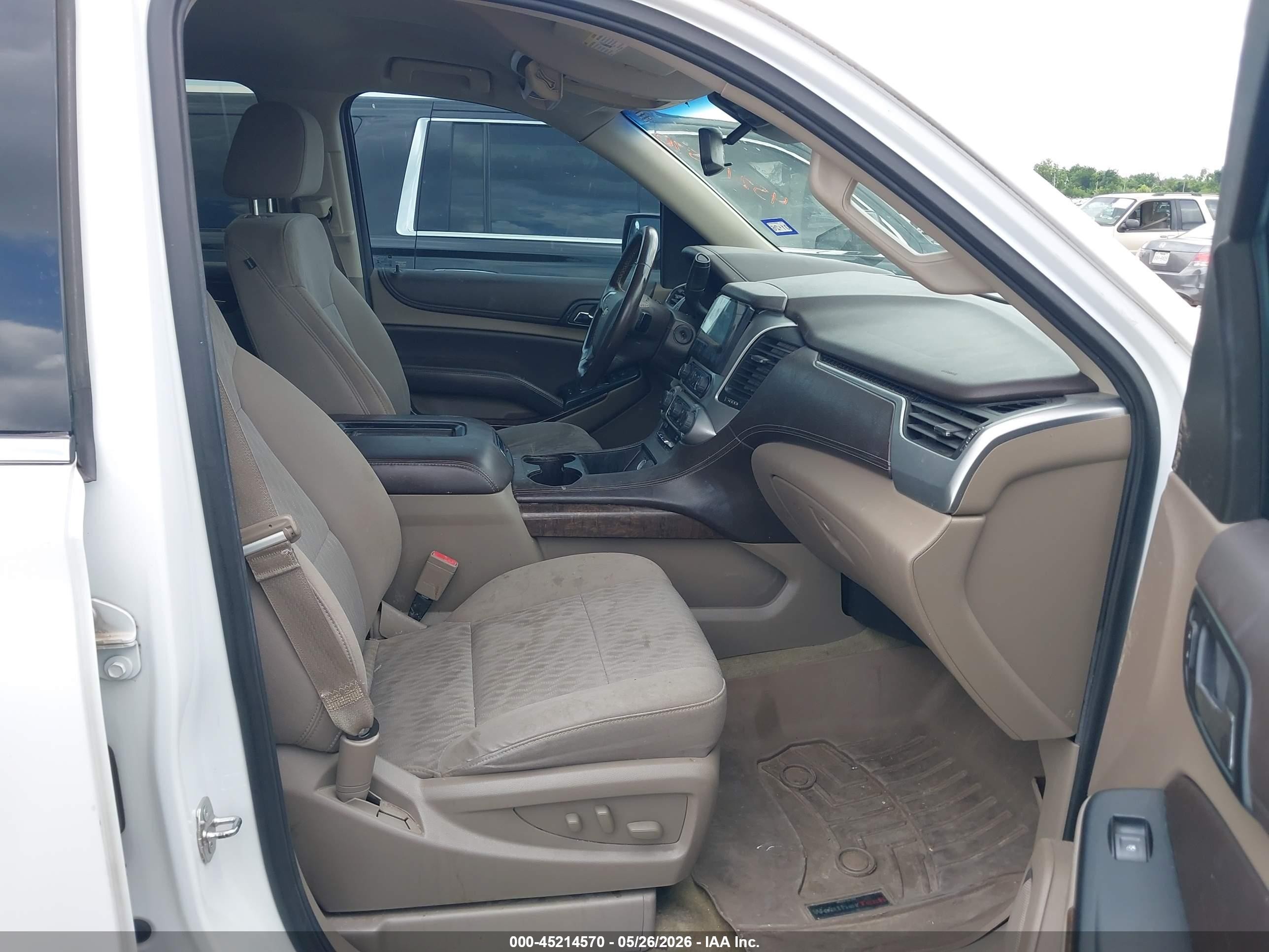 2015 Chevrolet Tahoe Ls White vin: 1GNSCAKC5FR240220