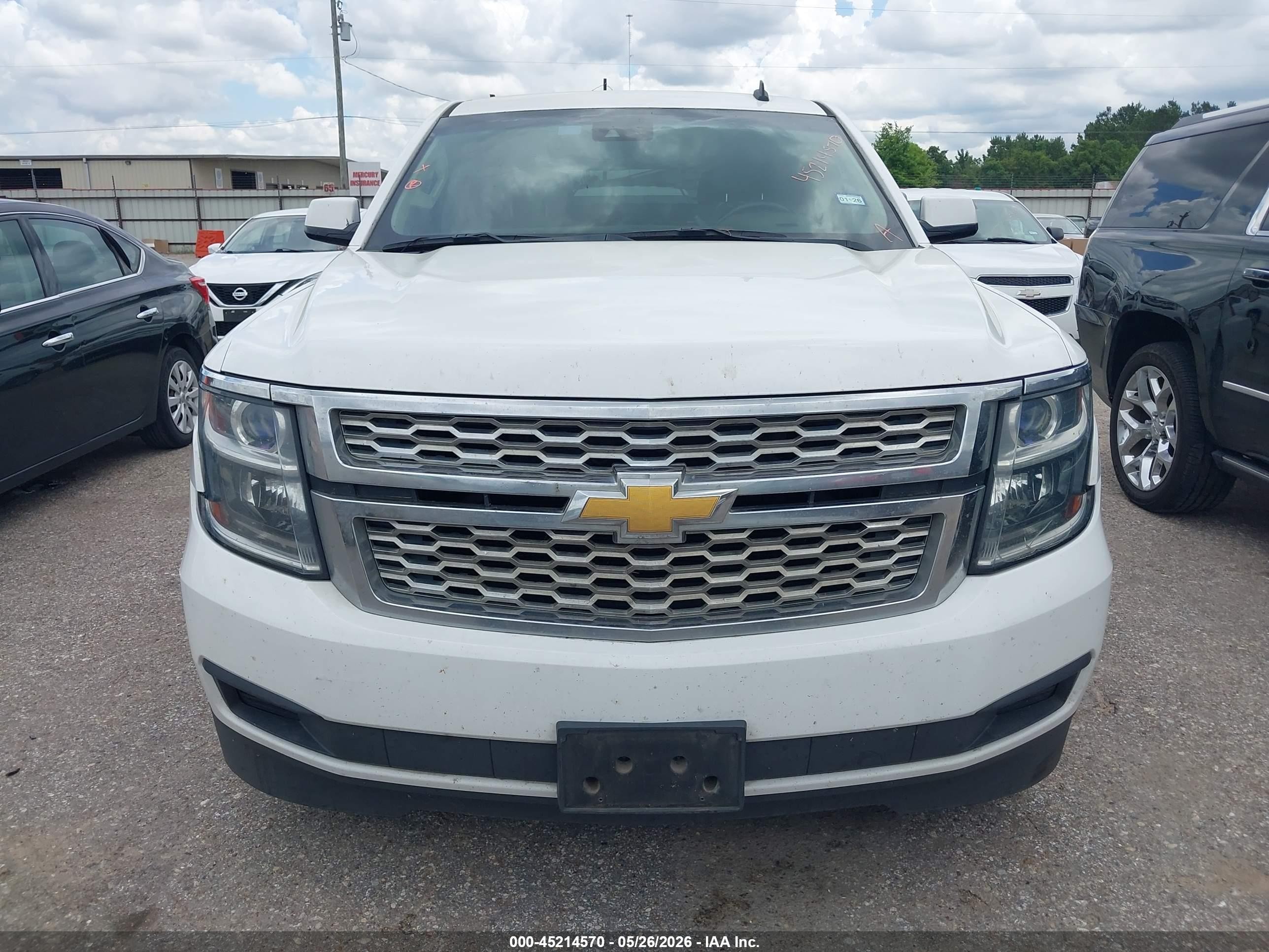 2015 Chevrolet Tahoe Ls White vin: 1GNSCAKC5FR240220