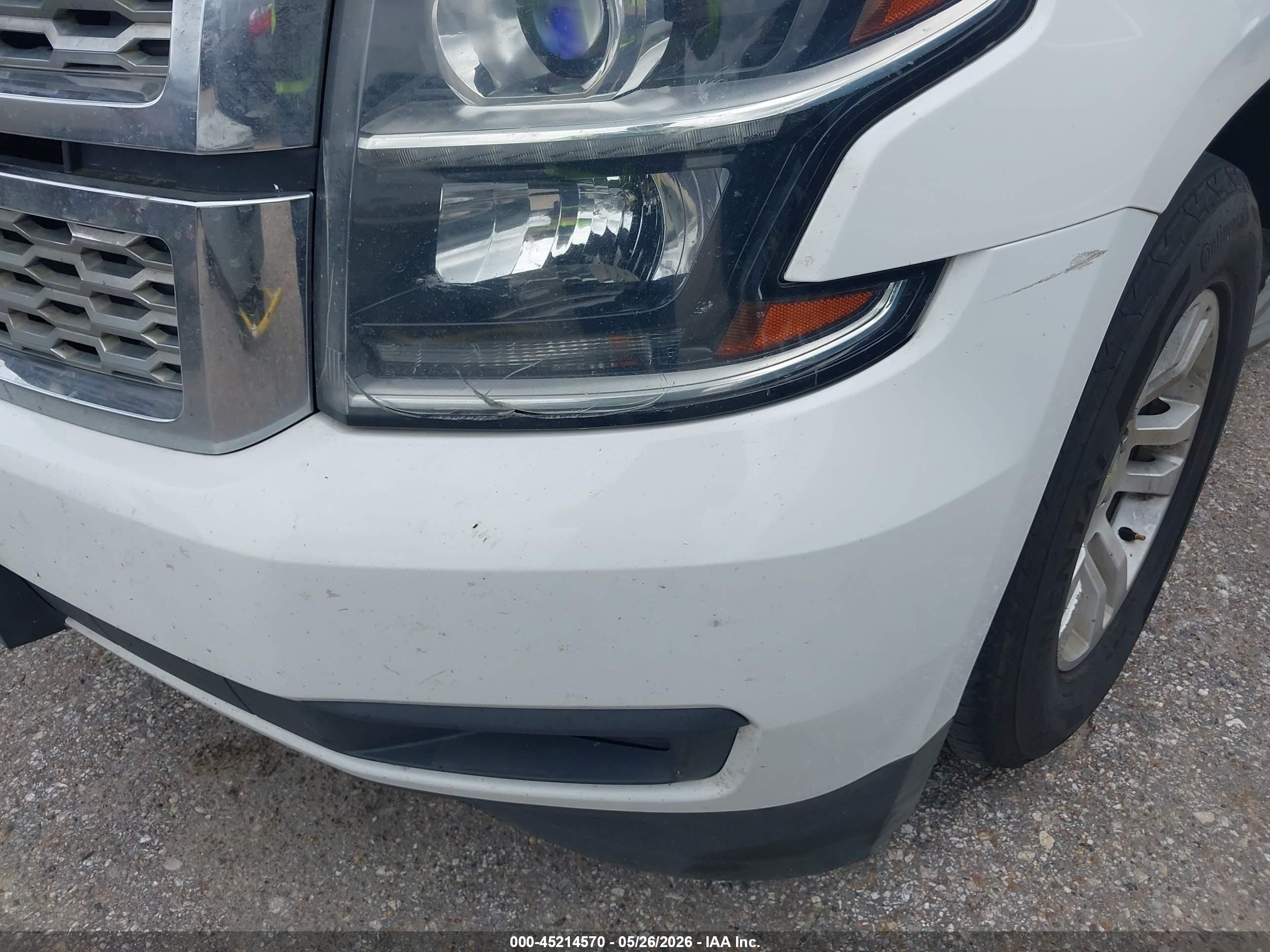 2015 Chevrolet Tahoe Ls White vin: 1GNSCAKC5FR240220