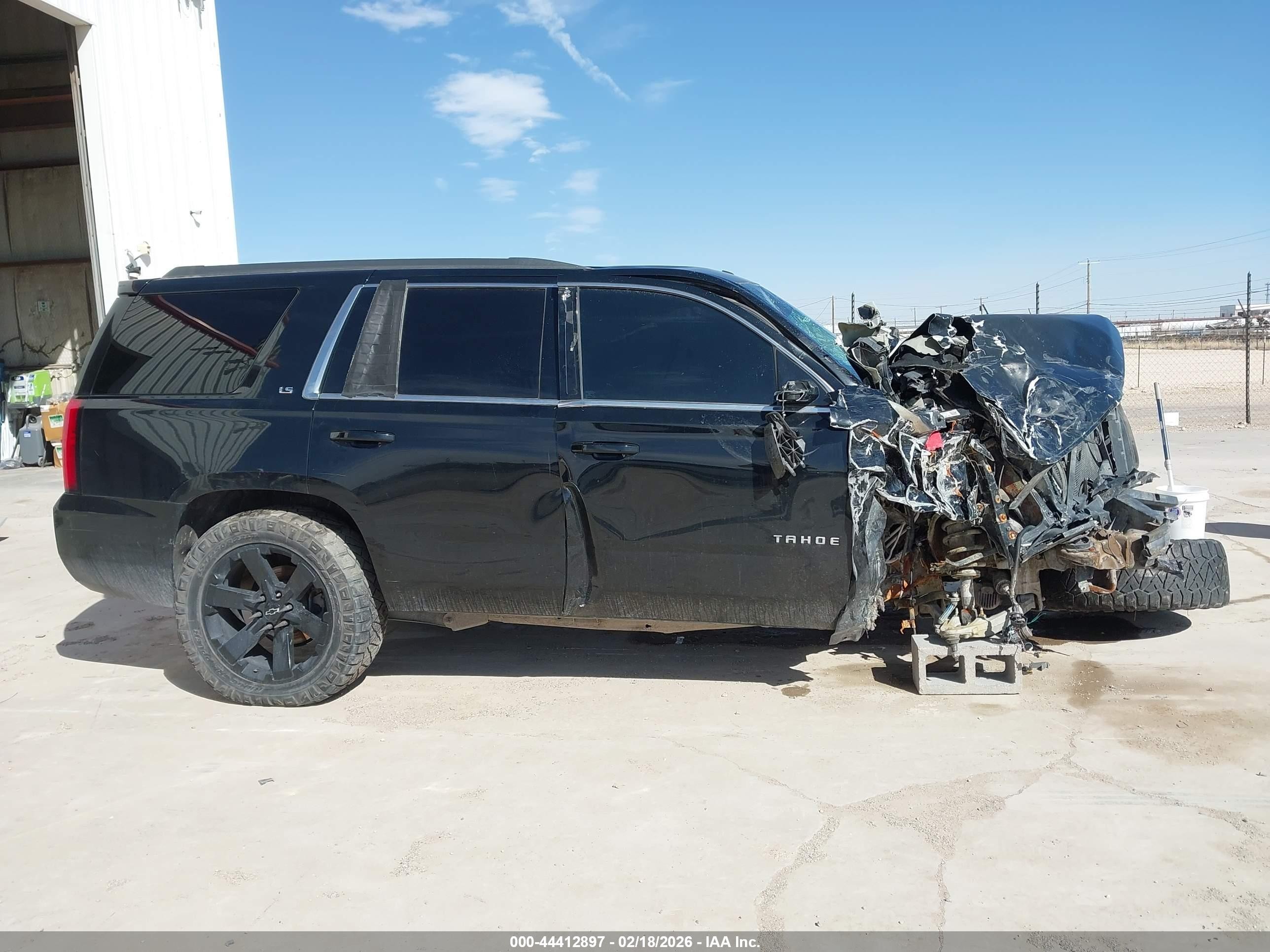 2015 Chevrolet Tahoe Ls Black vin: 1GNSCAKC5FR284086
