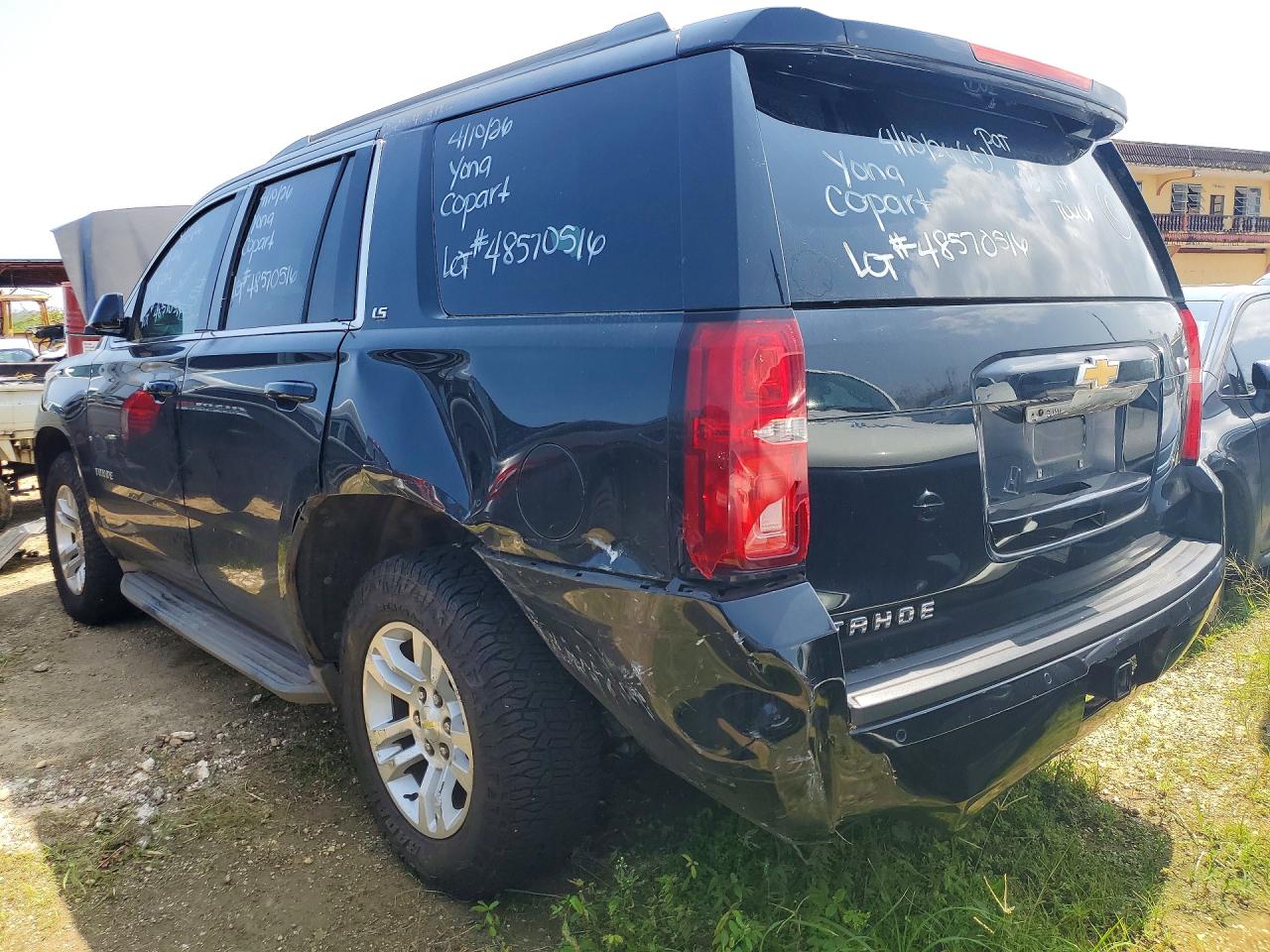 2015 Chevrolet Tahoe C1500 Ls Black vin: 1GNSCAKC6FR184899