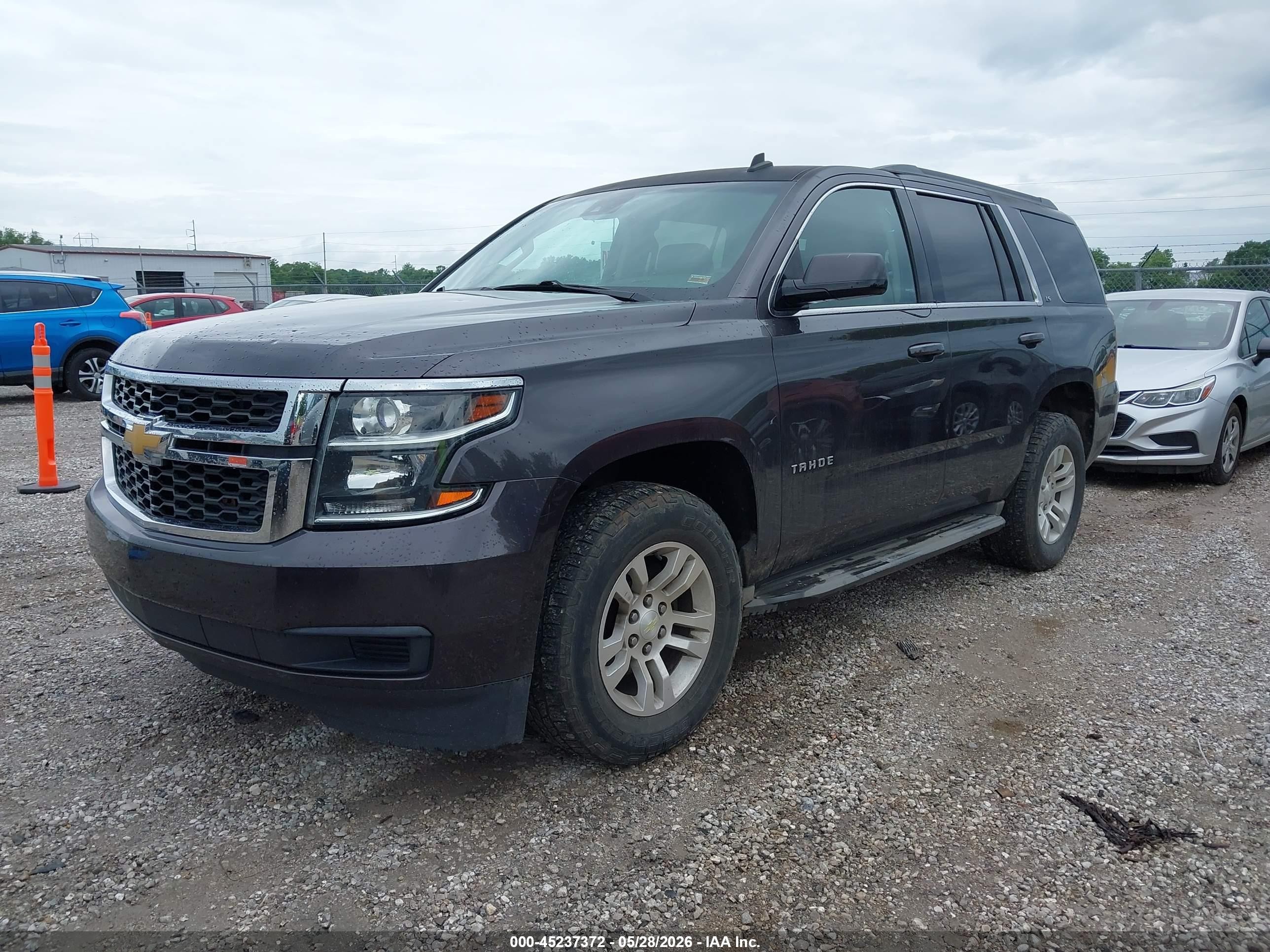 2015 Chevrolet Tahoe Ls Gray vin: 1GNSCAKC6FR290883