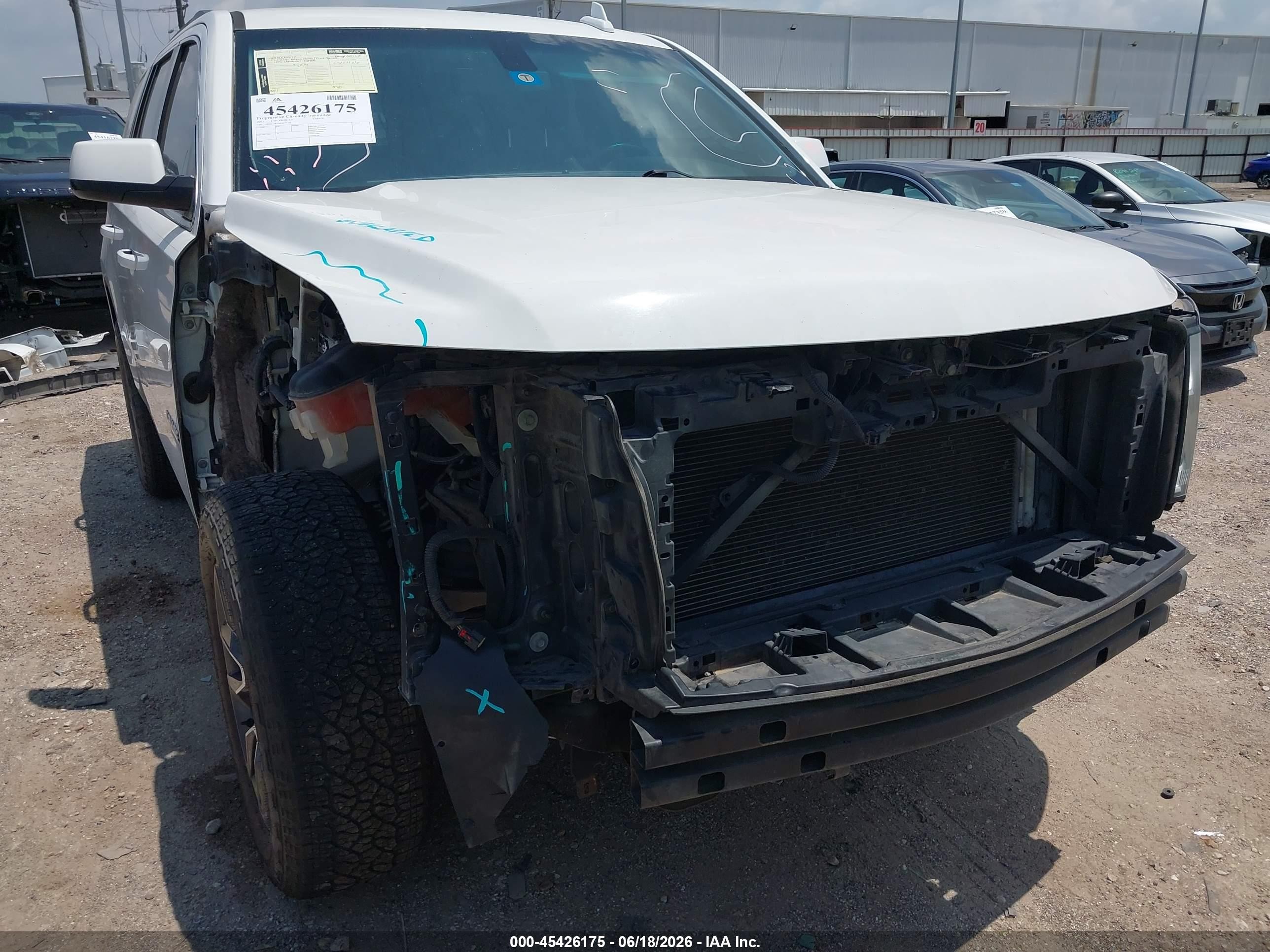2015 Chevrolet Tahoe Ls White vin: 1GNSCAKC6FR696131