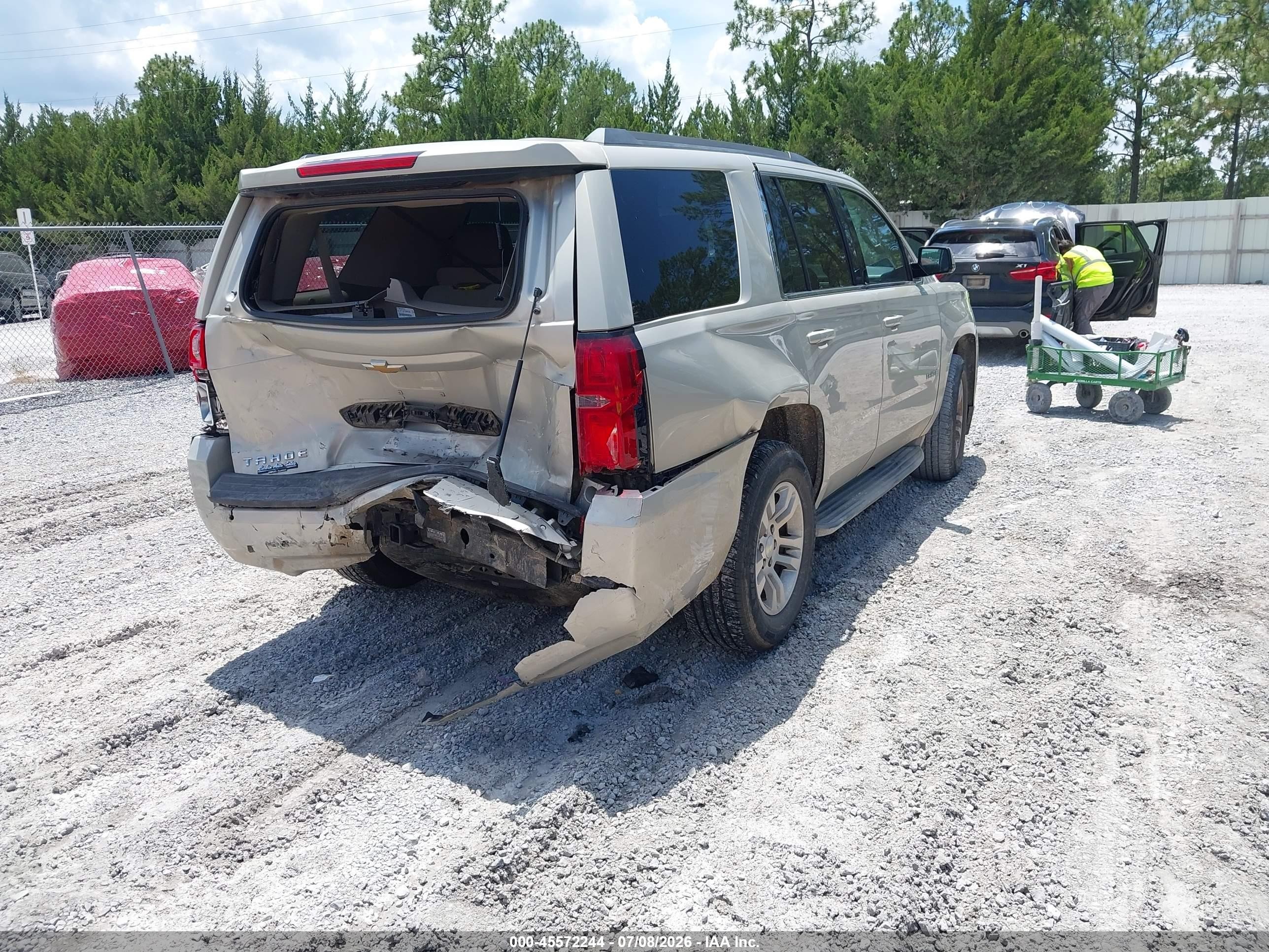 2015 Chevrolet Tahoe Ls Beige vin: 1GNSCAKC7FR142967