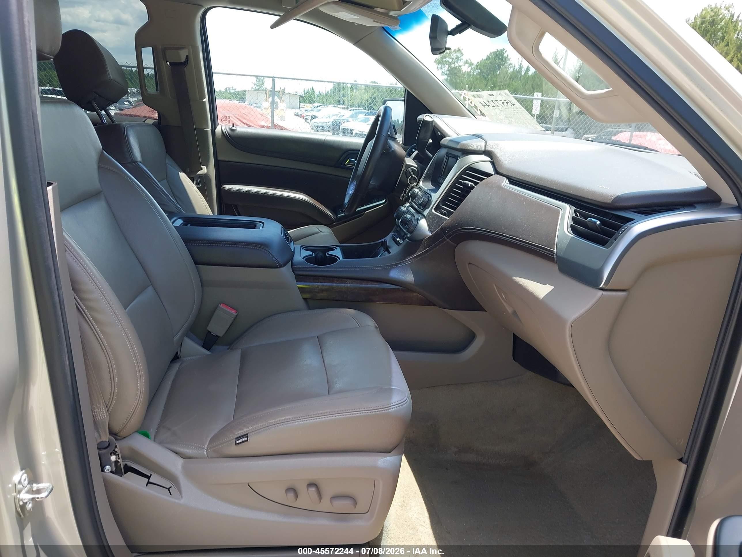 2015 Chevrolet Tahoe Ls Beige vin: 1GNSCAKC7FR142967