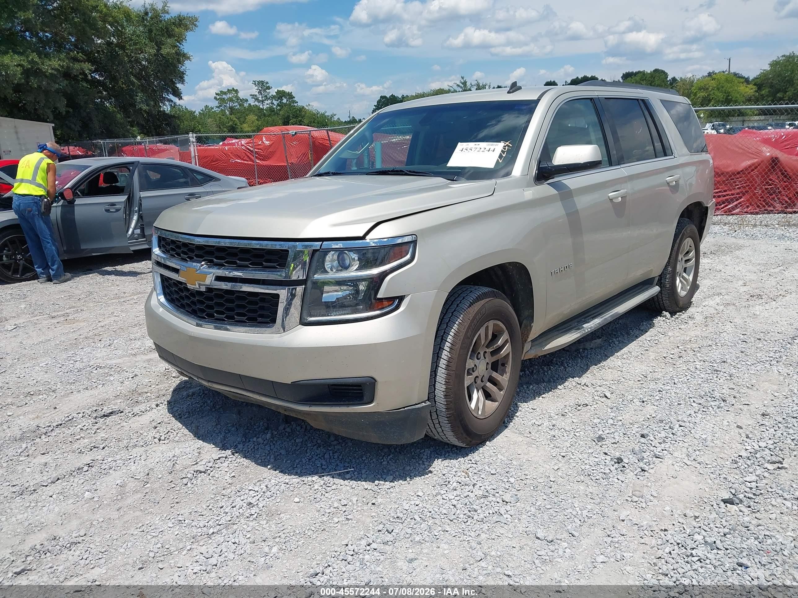 2015 Chevrolet Tahoe Ls Beige vin: 1GNSCAKC7FR142967