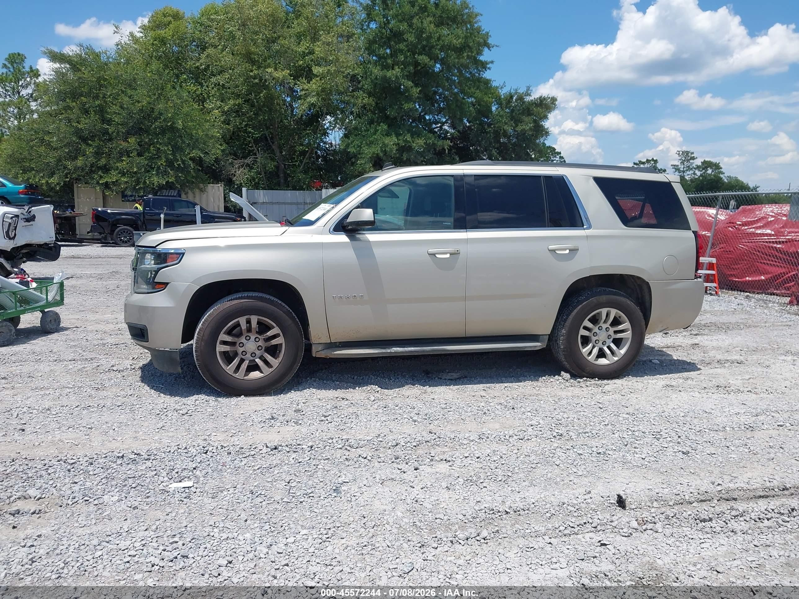 2015 Chevrolet Tahoe Ls Beige vin: 1GNSCAKC7FR142967