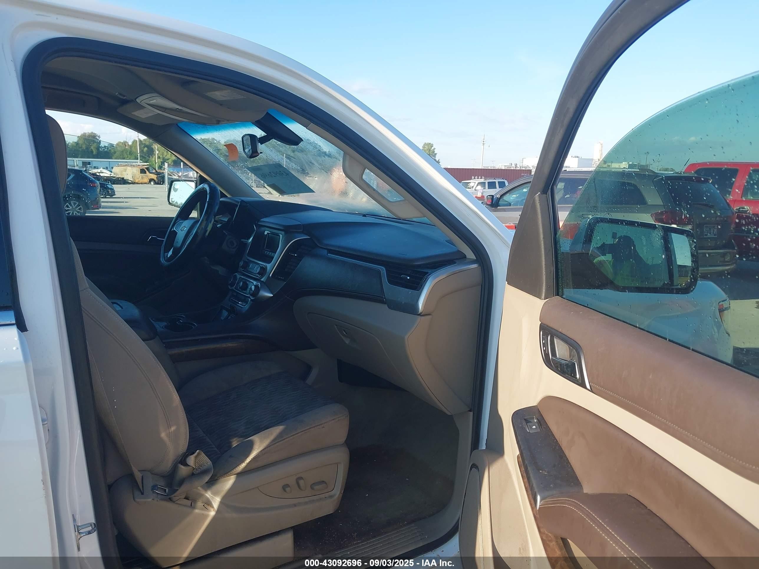 2015 Chevrolet Tahoe Ls White vin: 1GNSCAKC8FR559241
