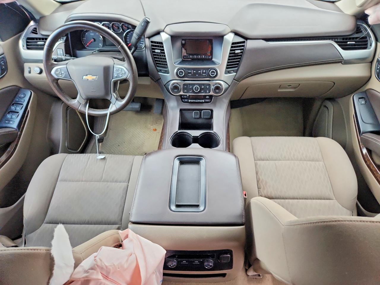 2015 Chevrolet Tahoe C1500 Ls Cream vin: 1GNSCAKC9FR183293