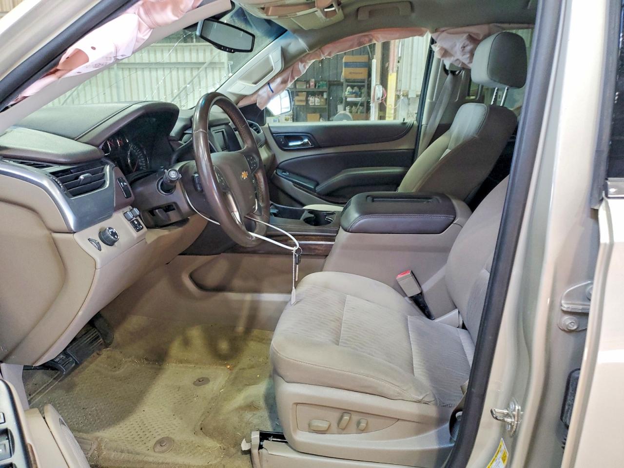 2015 Chevrolet Tahoe C1500 Ls Cream vin: 1GNSCAKC9FR183293