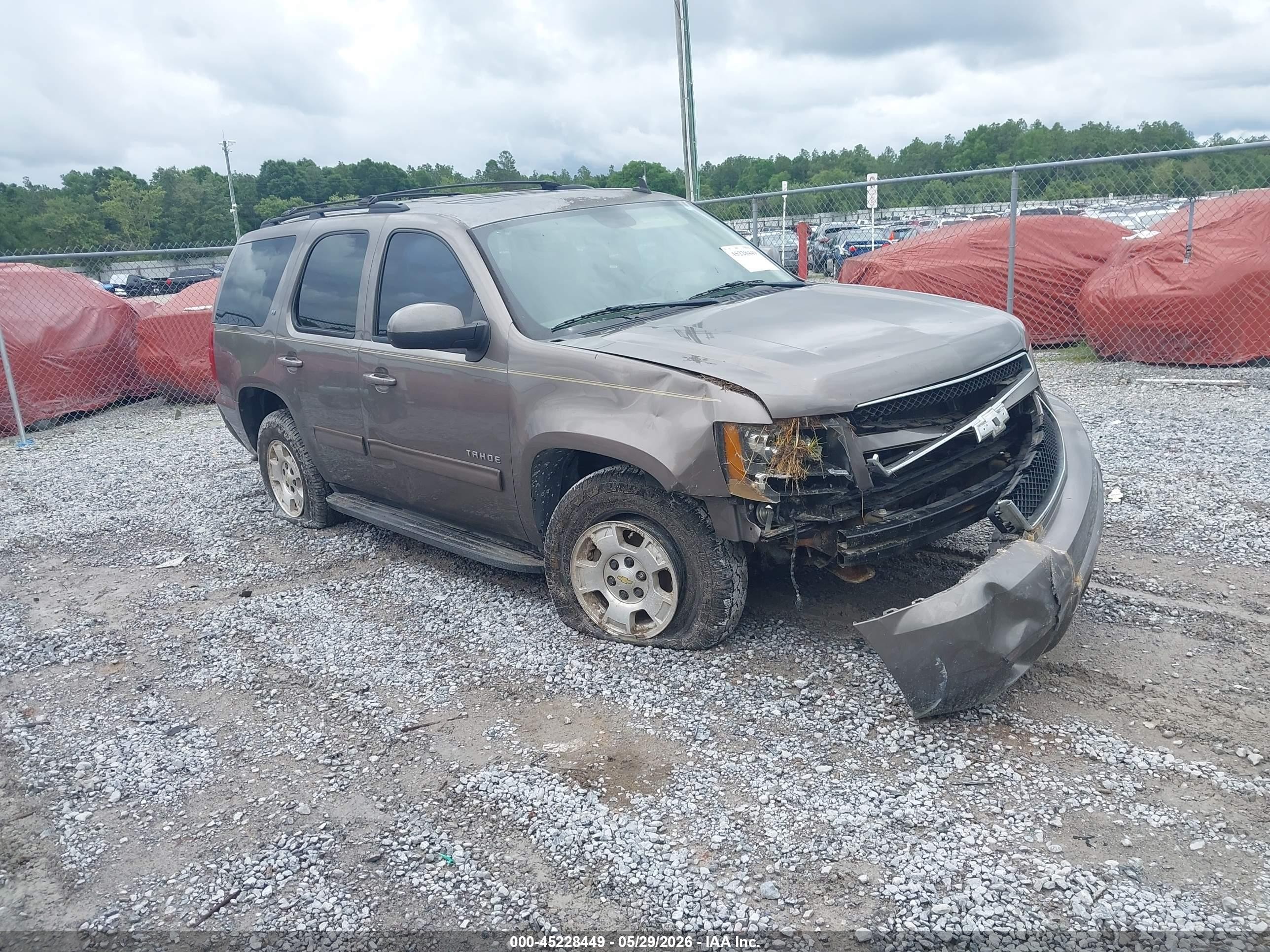 2013 Chevrolet Tahoe Lt Gray vin: 1GNSCBE01DR346927