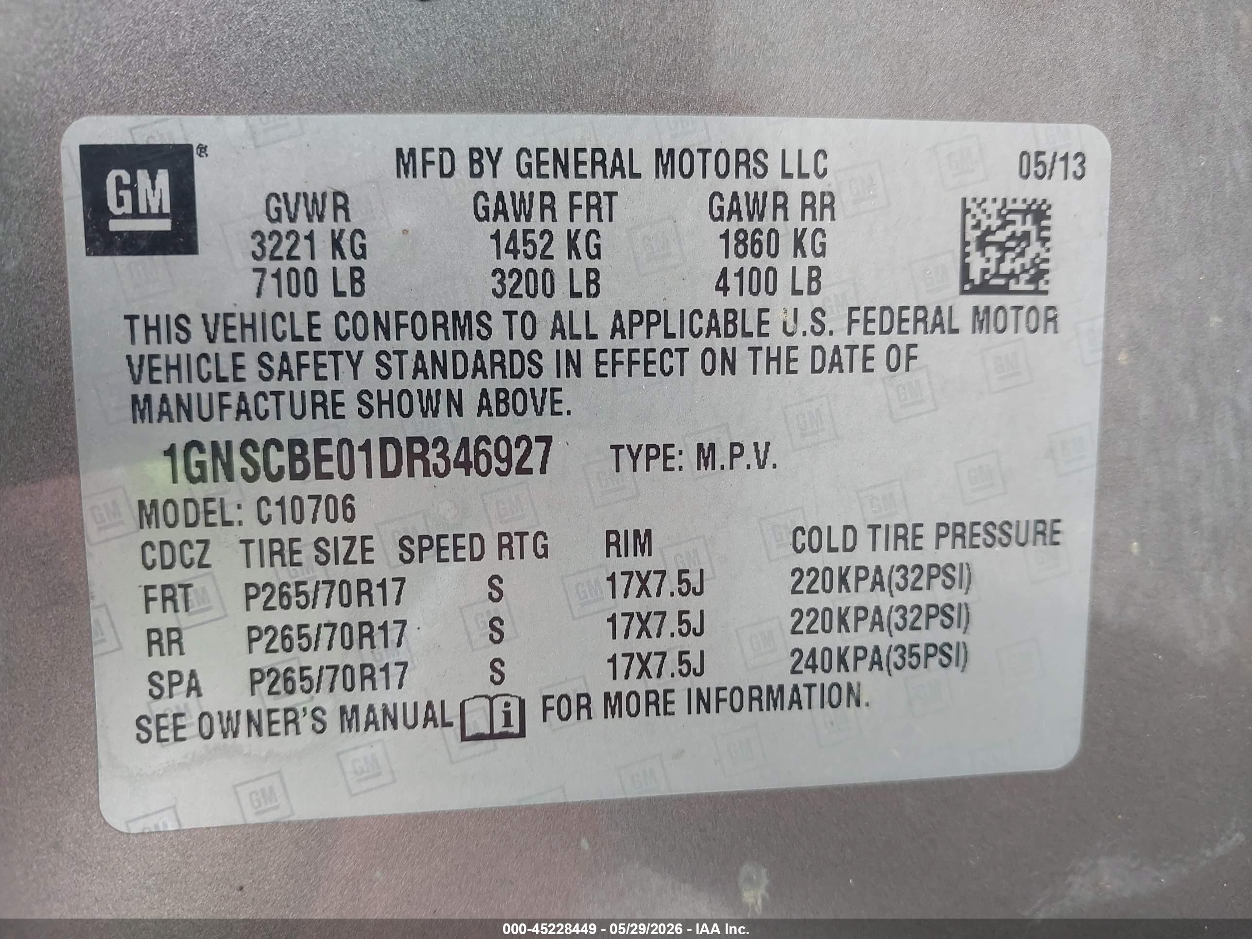 2013 Chevrolet Tahoe Lt Gray vin: 1GNSCBE01DR346927