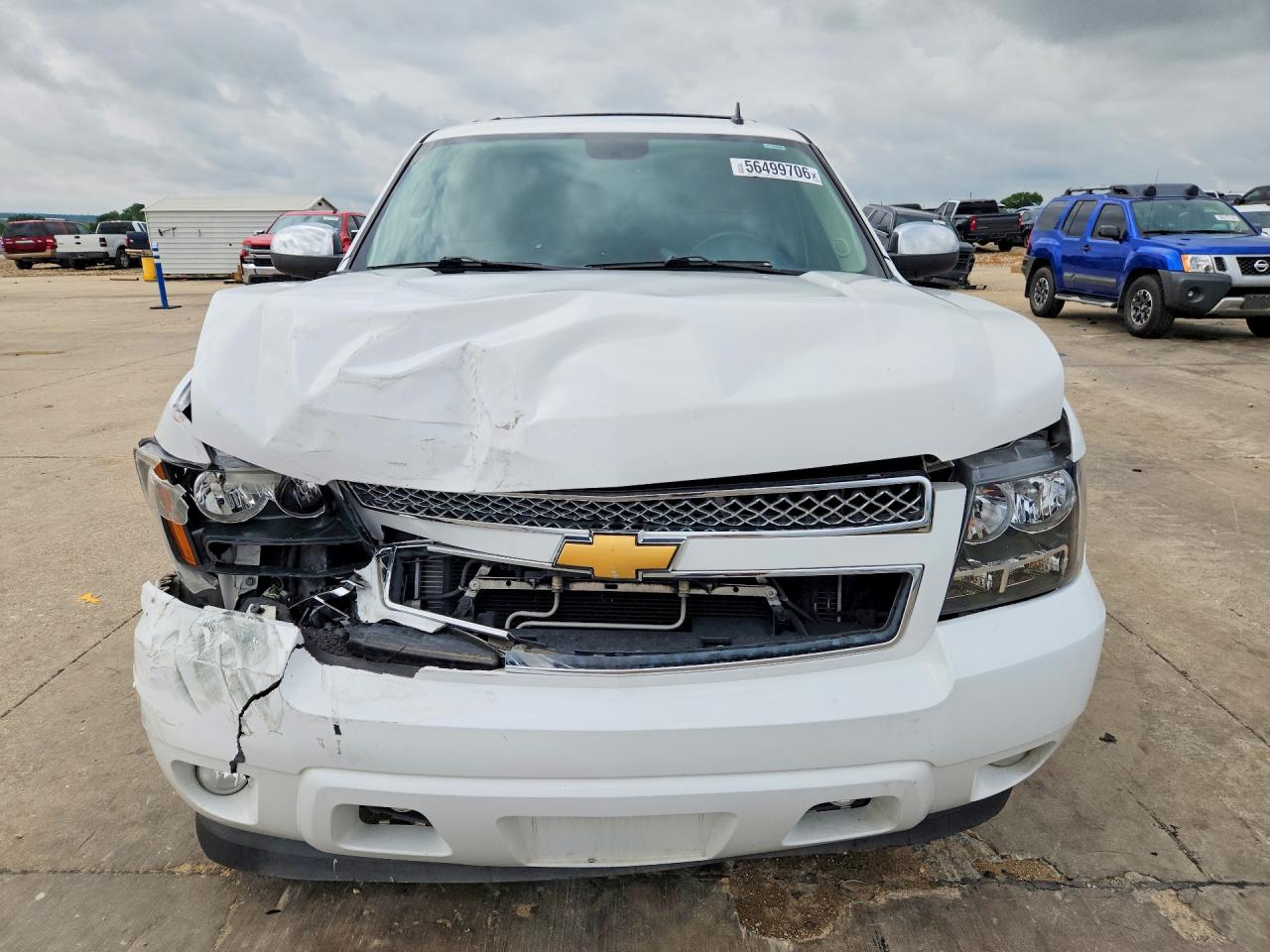 2013 Chevrolet Tahoe C1500 Lt White vin: 1GNSCBE02DR233925
