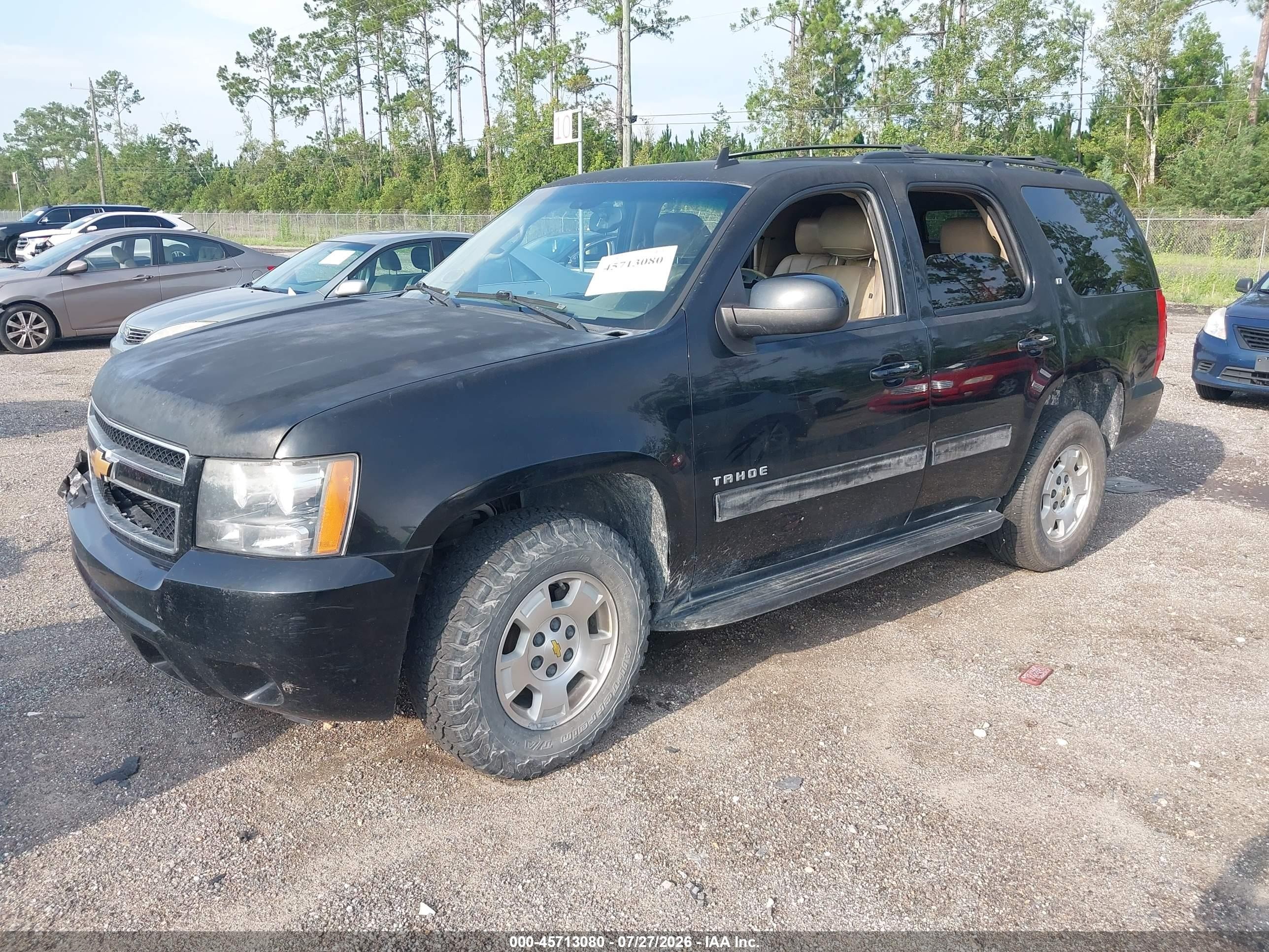 2013 Chevrolet Tahoe Lt Black vin: 1GNSCBE02DR333040