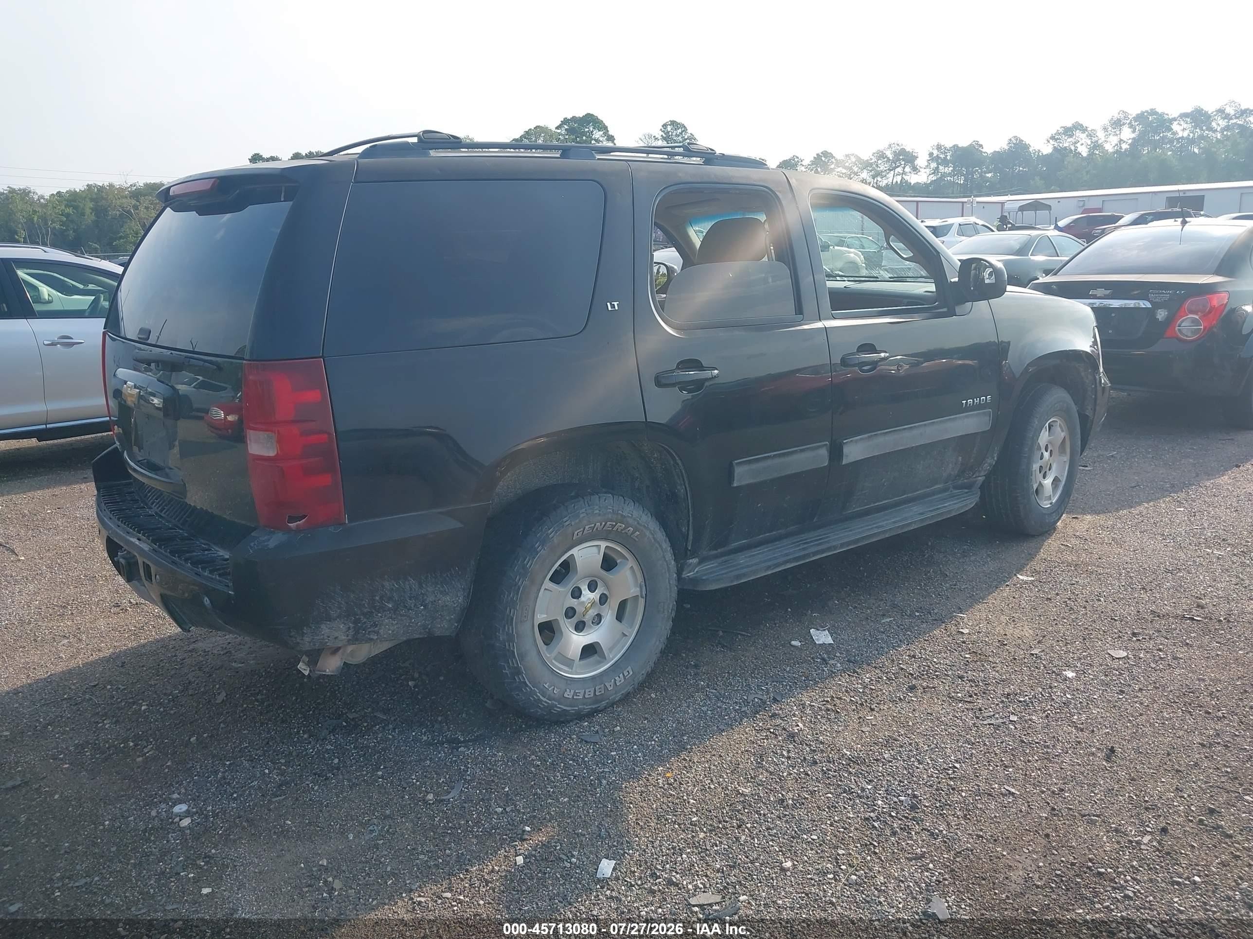 2013 Chevrolet Tahoe Lt Black vin: 1GNSCBE02DR333040