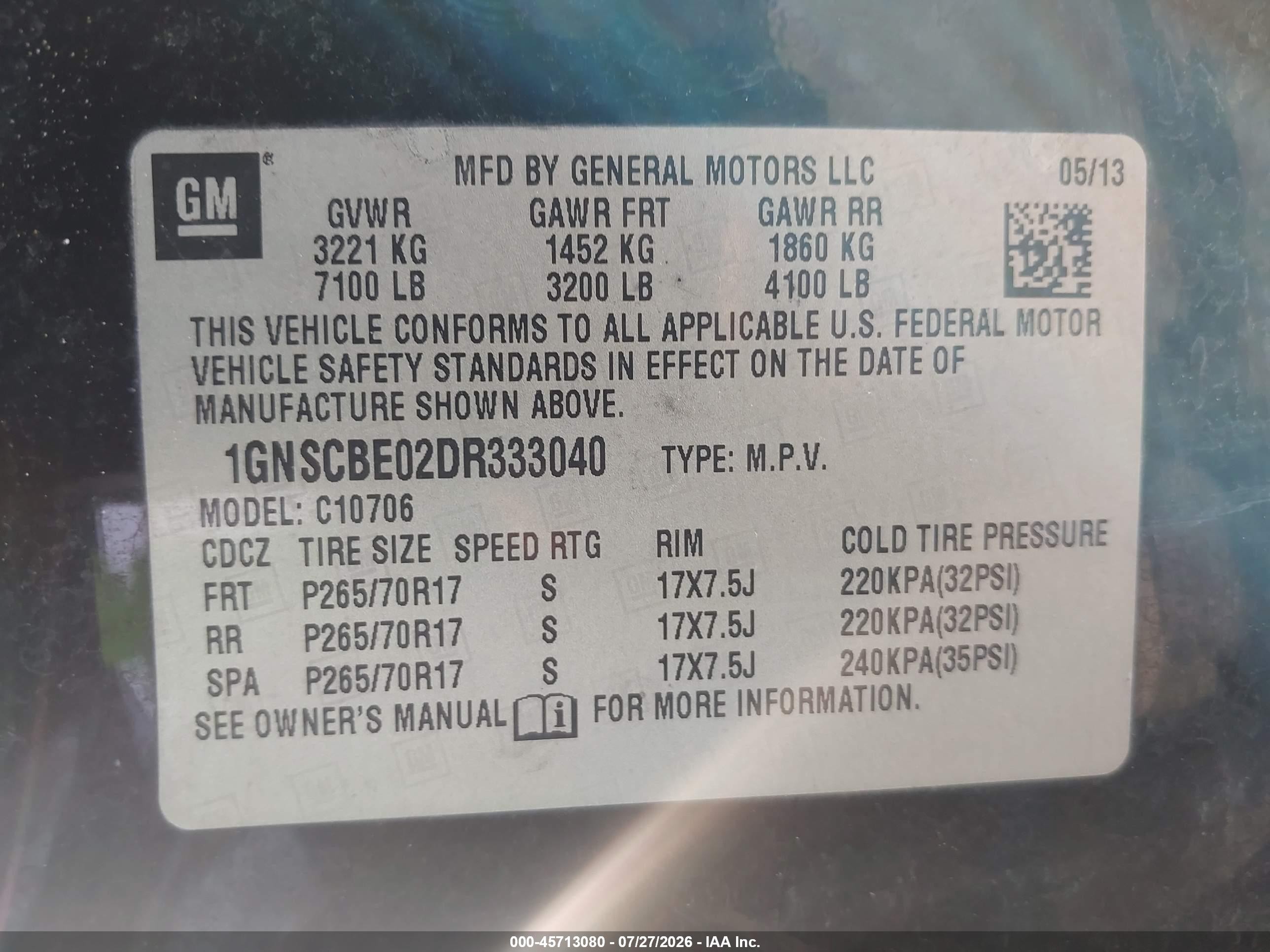 2013 Chevrolet Tahoe Lt Black vin: 1GNSCBE02DR333040