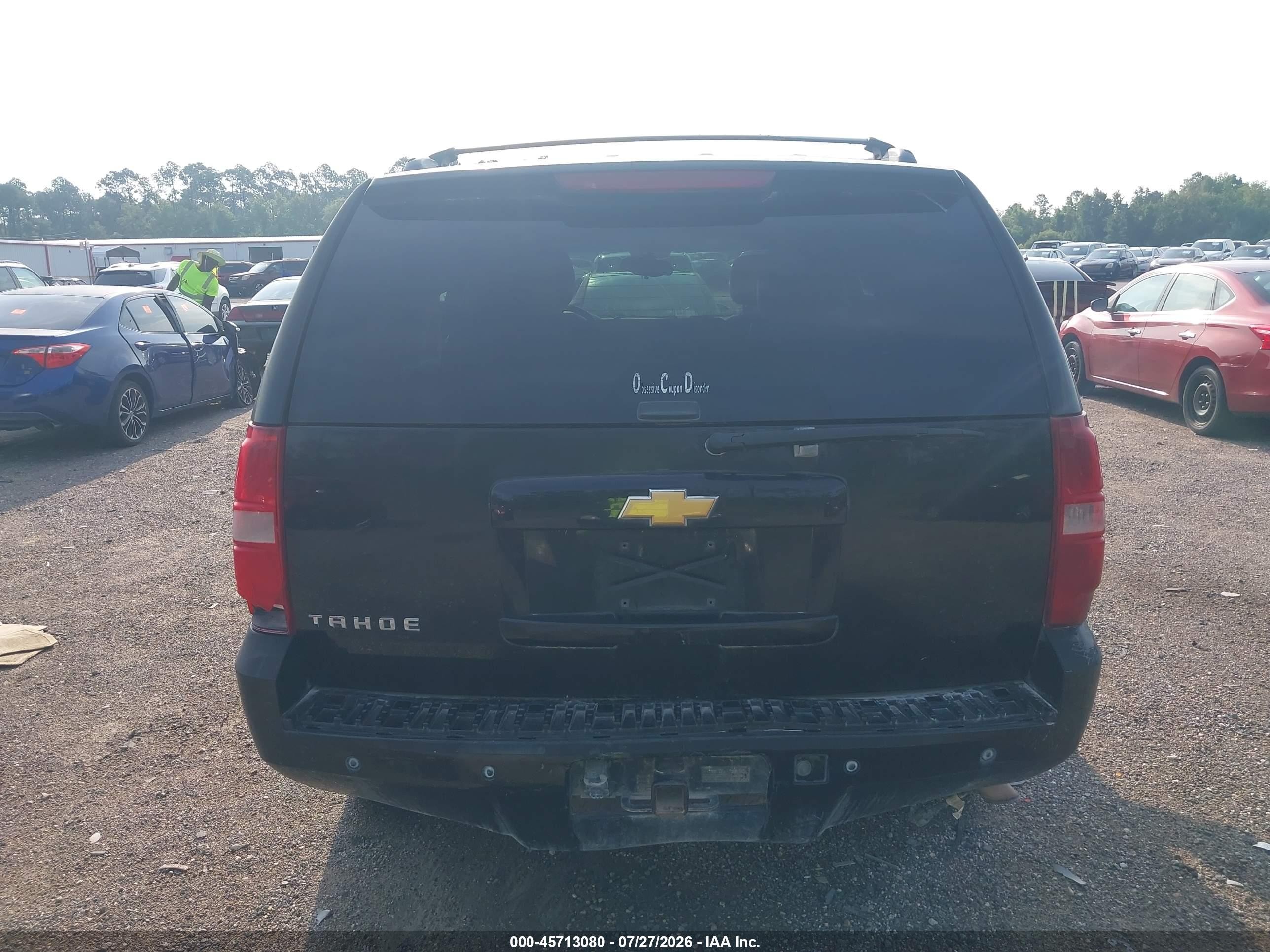 2013 Chevrolet Tahoe Lt Black vin: 1GNSCBE02DR333040
