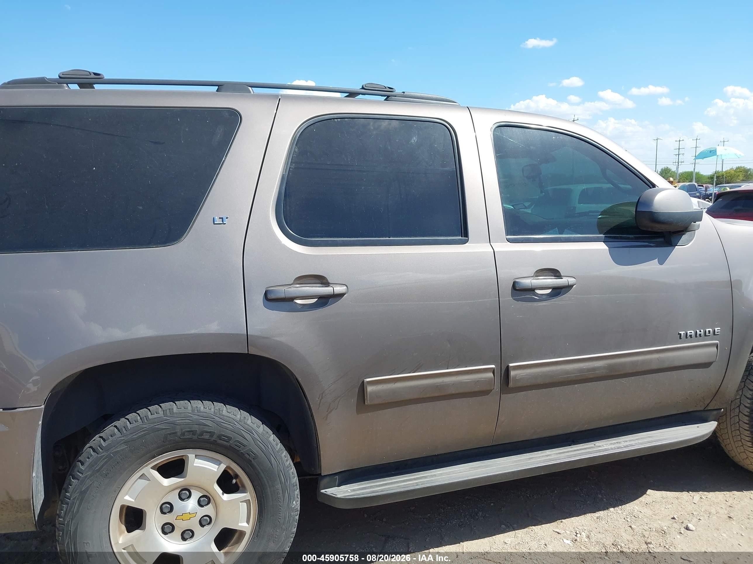 2013 Chevrolet Tahoe Lt Brown vin: 1GNSCBE03DR295480