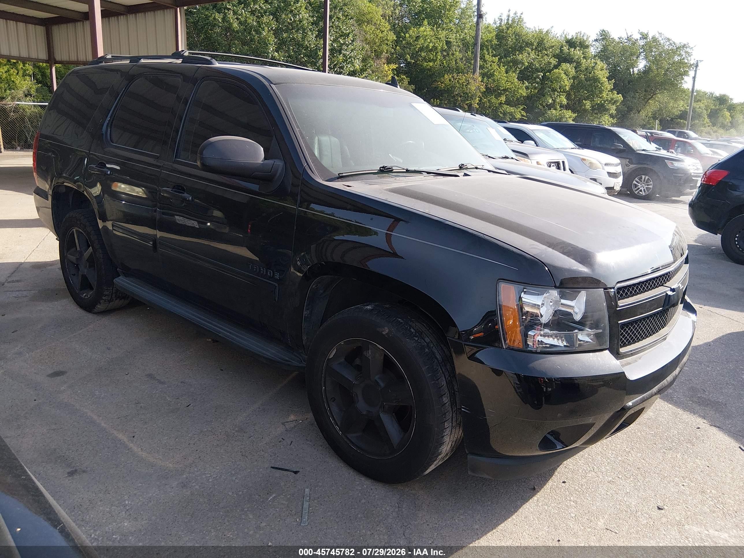 2013 Chevrolet Tahoe C1500 Lt Black vin: 1GNSCBE04DR182380