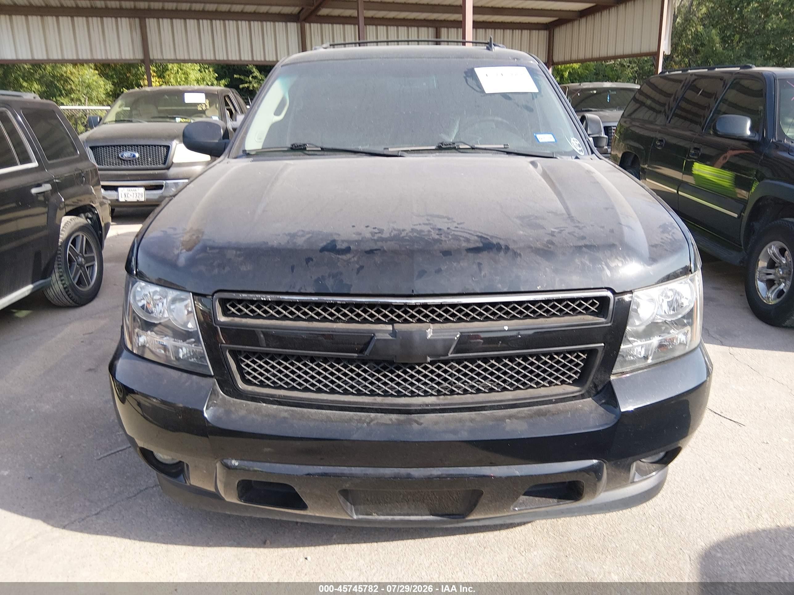 2013 Chevrolet Tahoe C1500 Lt Black vin: 1GNSCBE04DR182380