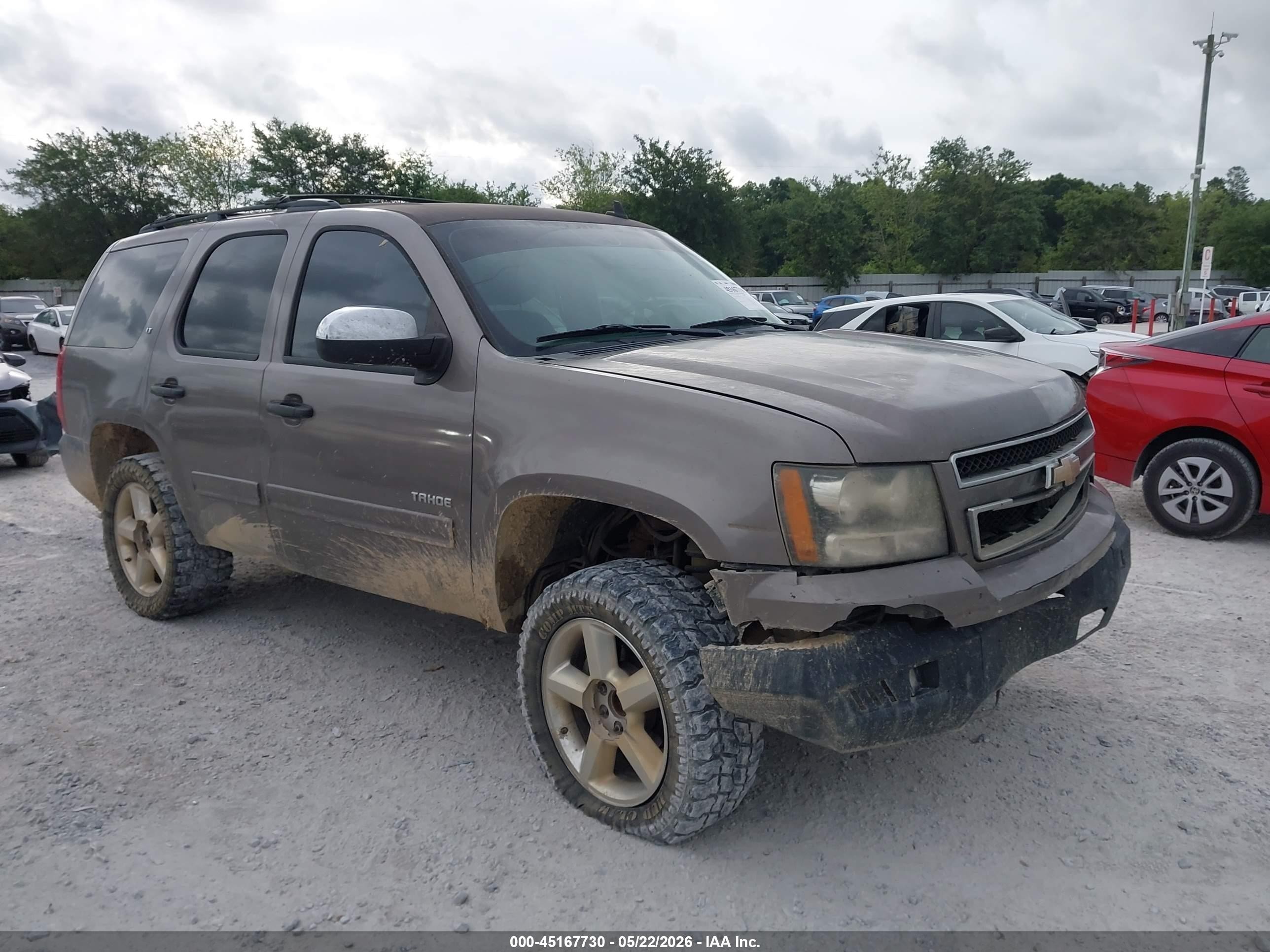 2013 Chevrolet Tahoe Lt Brown vin: 1GNSCBE04DR222537