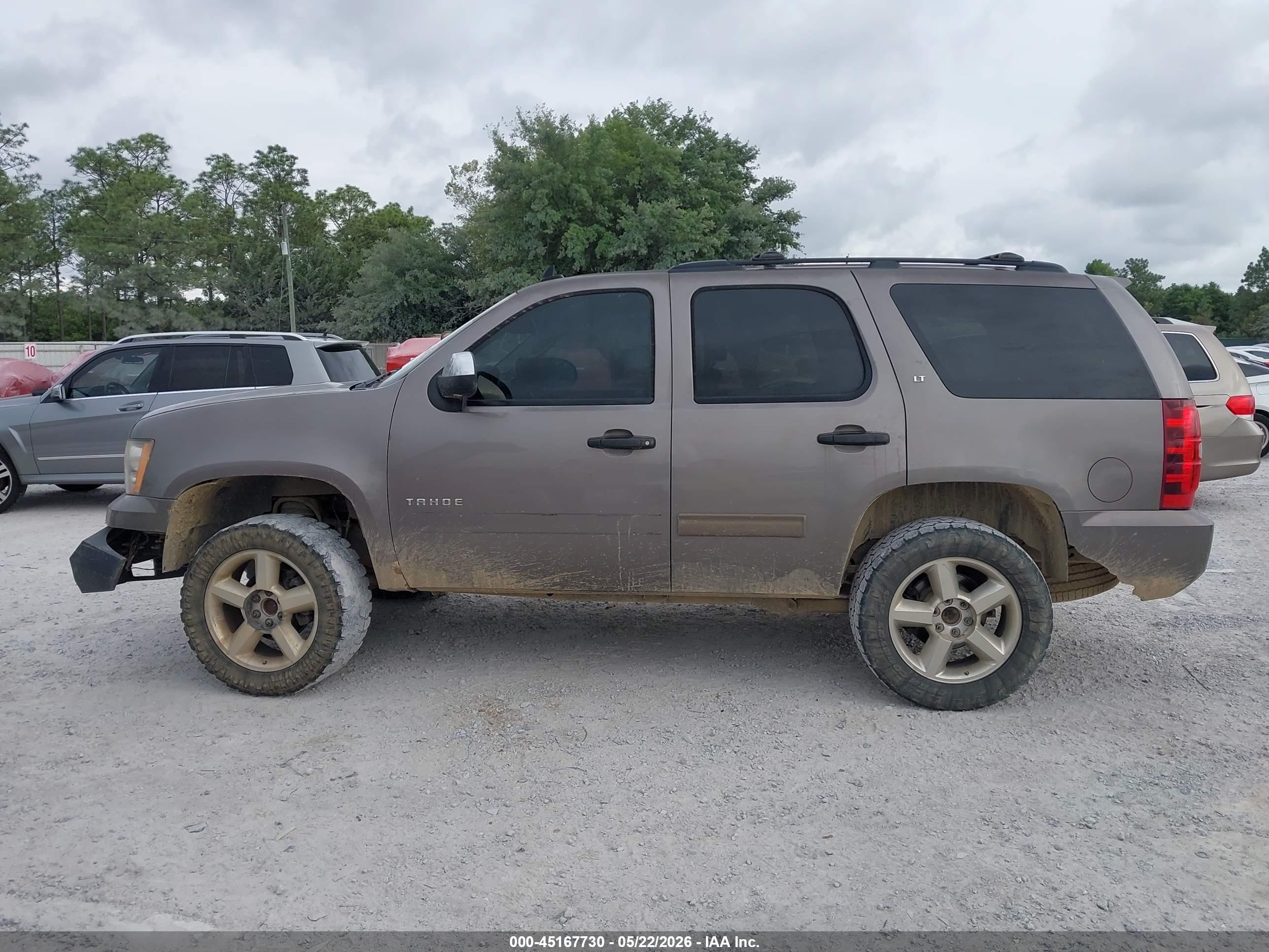 2013 Chevrolet Tahoe Lt Brown vin: 1GNSCBE04DR222537