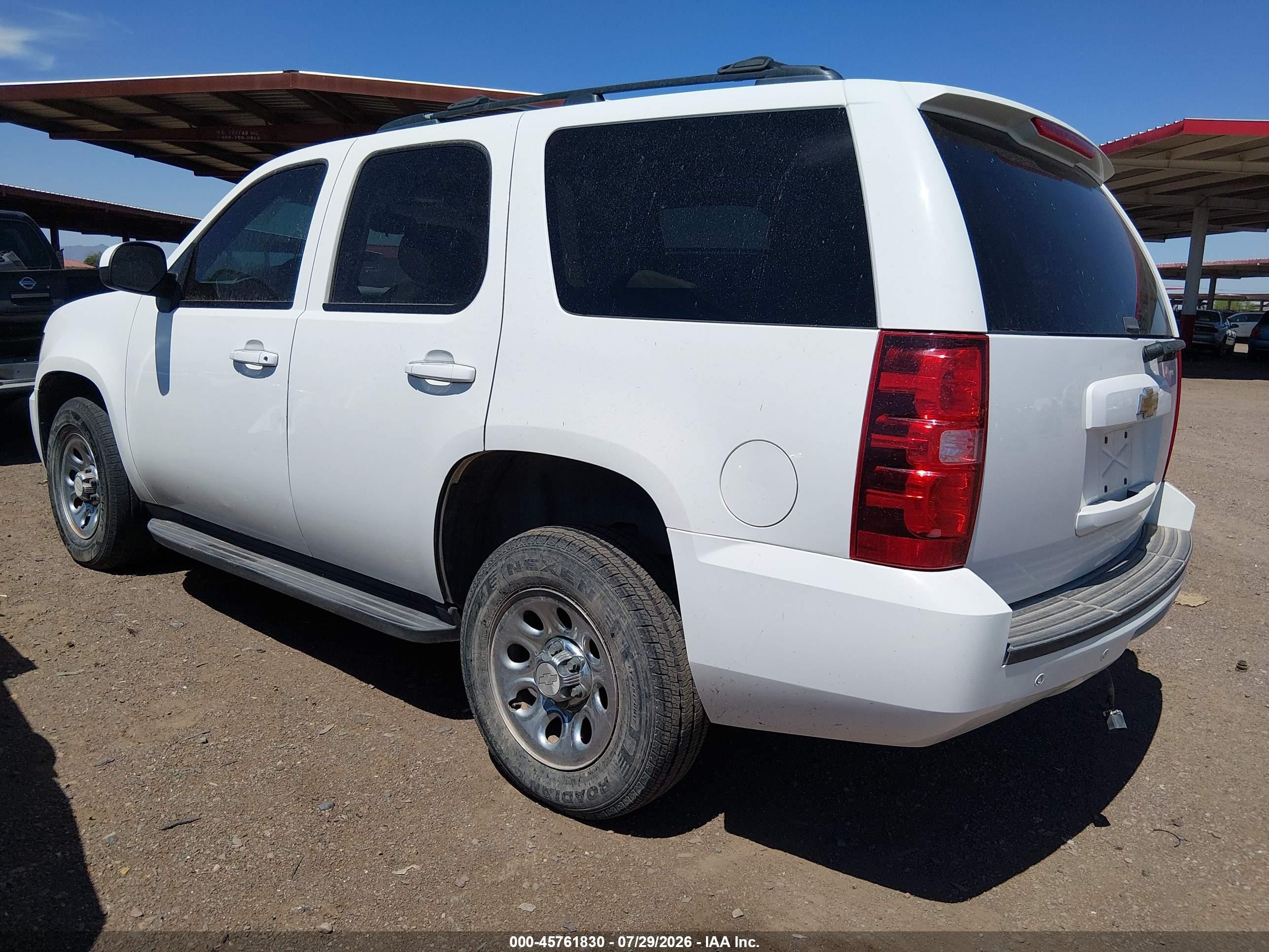 2013 Chevrolet Tahoe Lt White vin: 1GNSCBE04DR305434