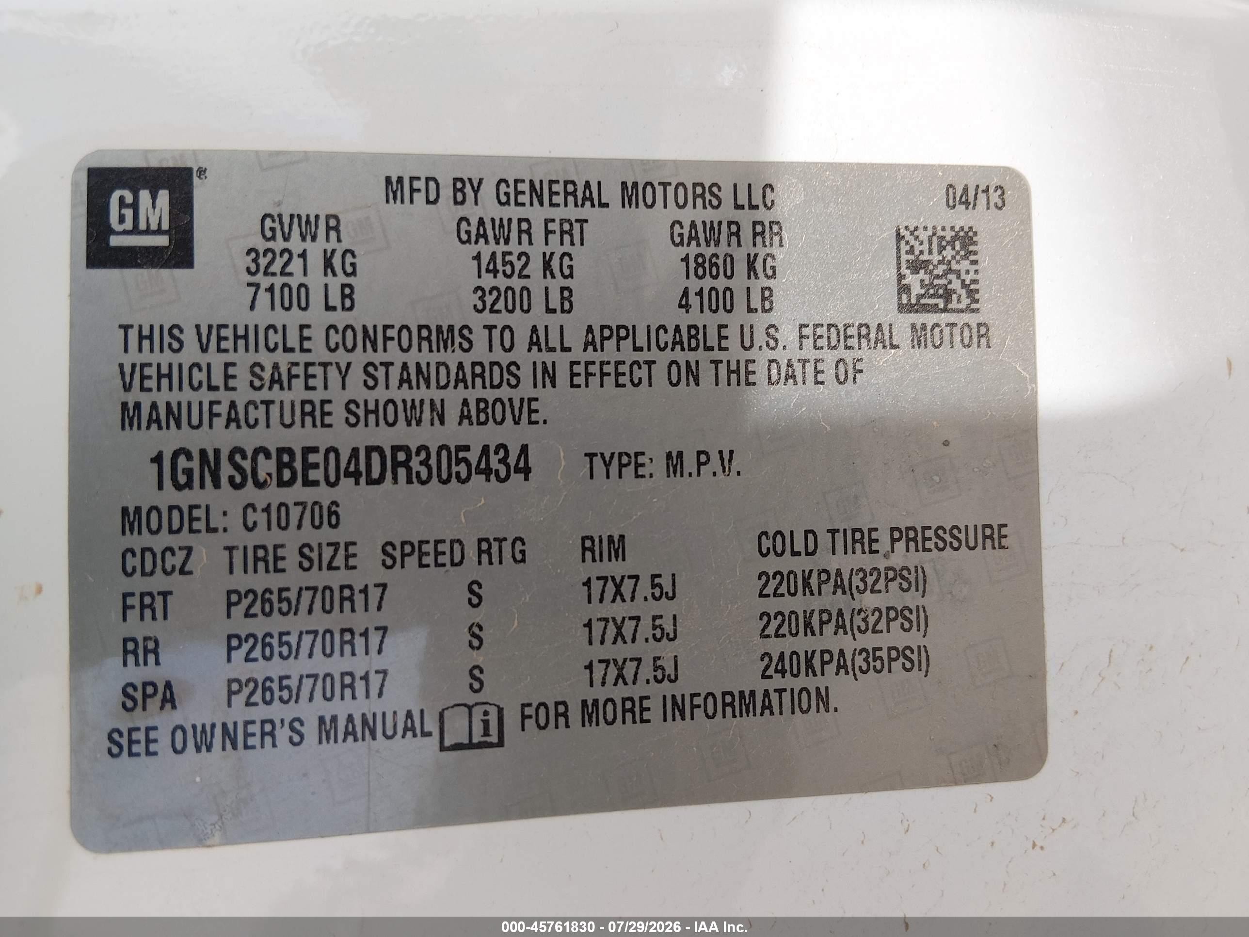 2013 Chevrolet Tahoe Lt White vin: 1GNSCBE04DR305434
