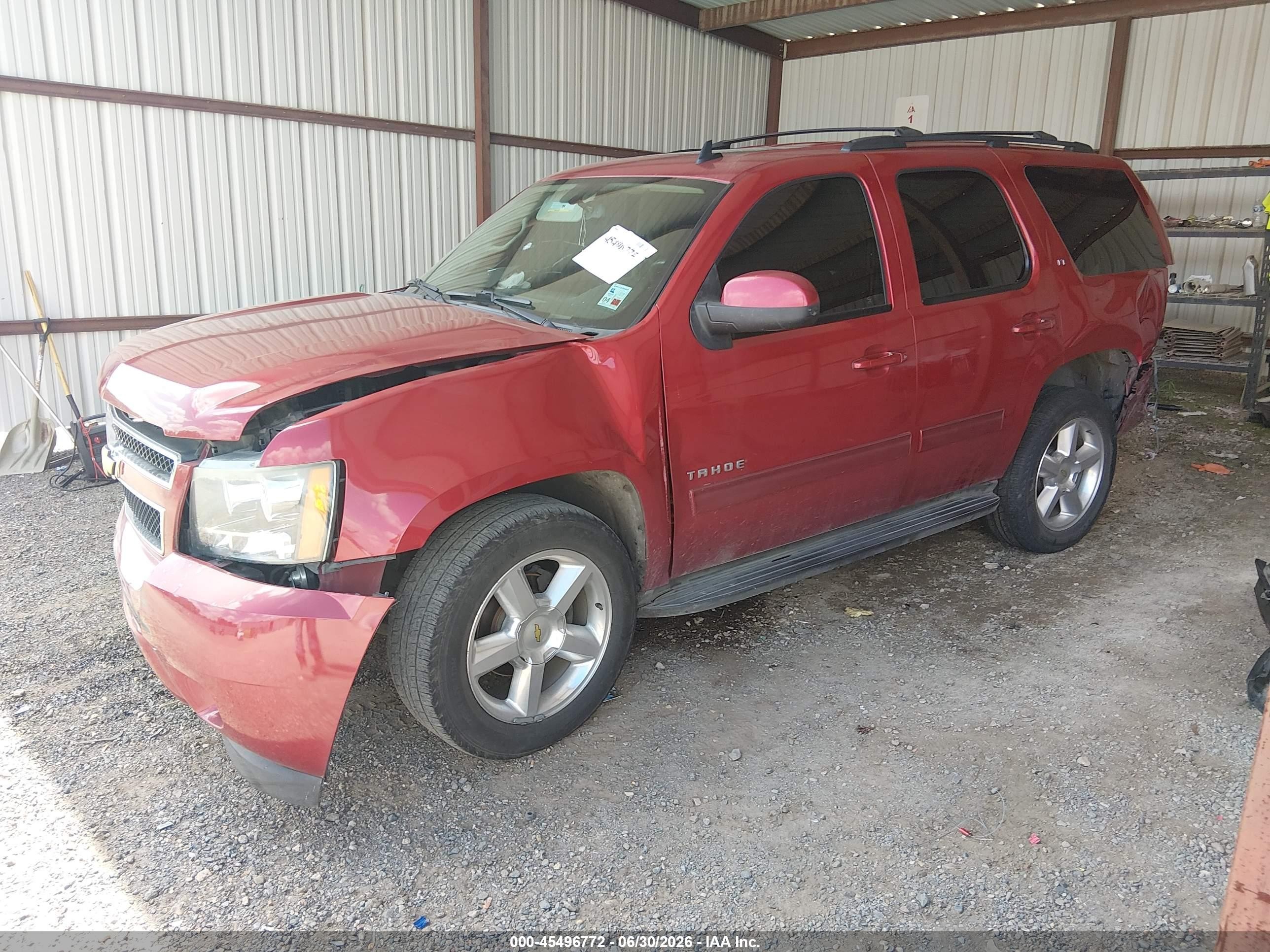 2013 Chevrolet Tahoe Lt Red vin: 1GNSCBE06DR100259