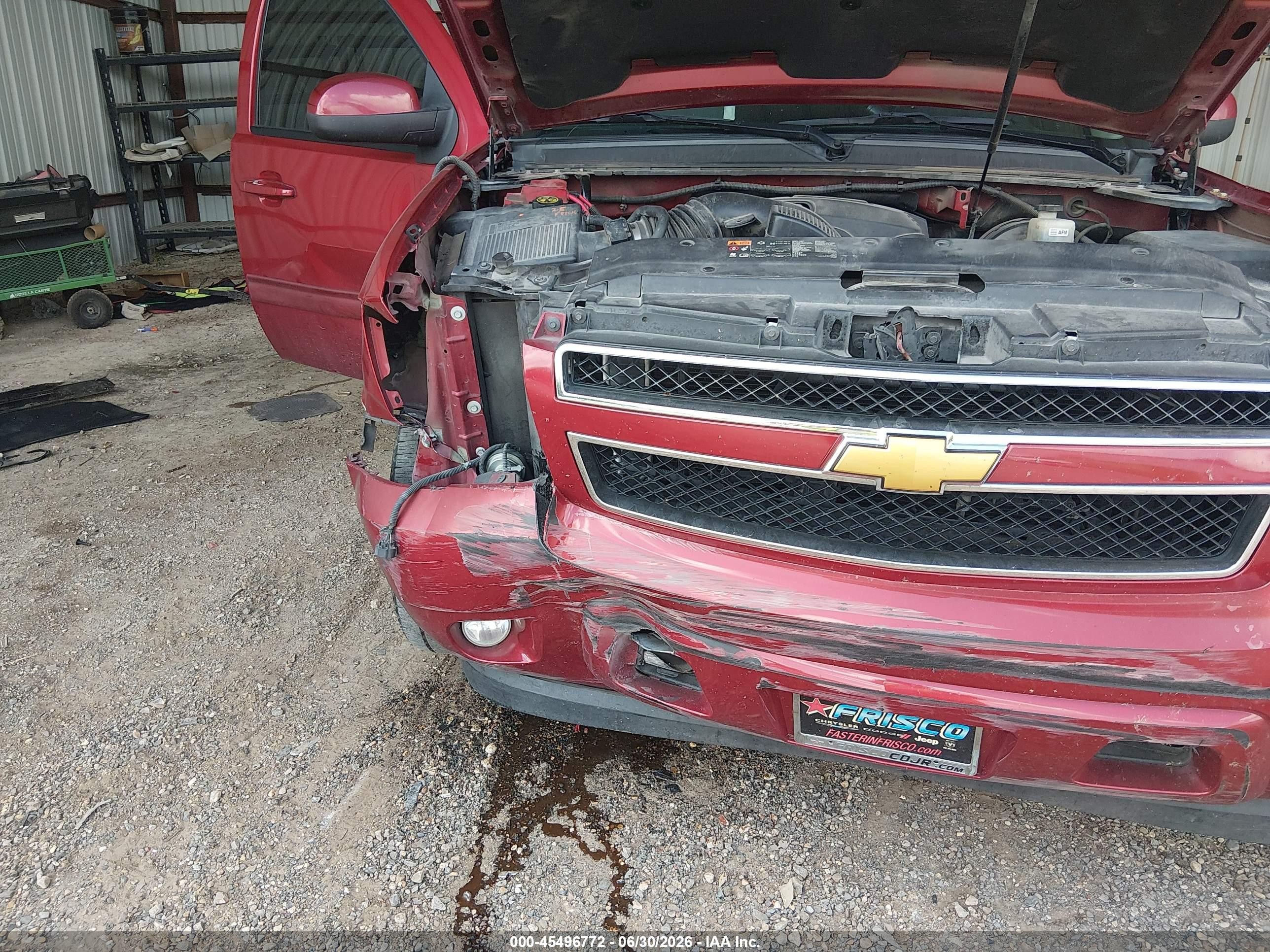 2013 Chevrolet Tahoe Lt Red vin: 1GNSCBE06DR100259