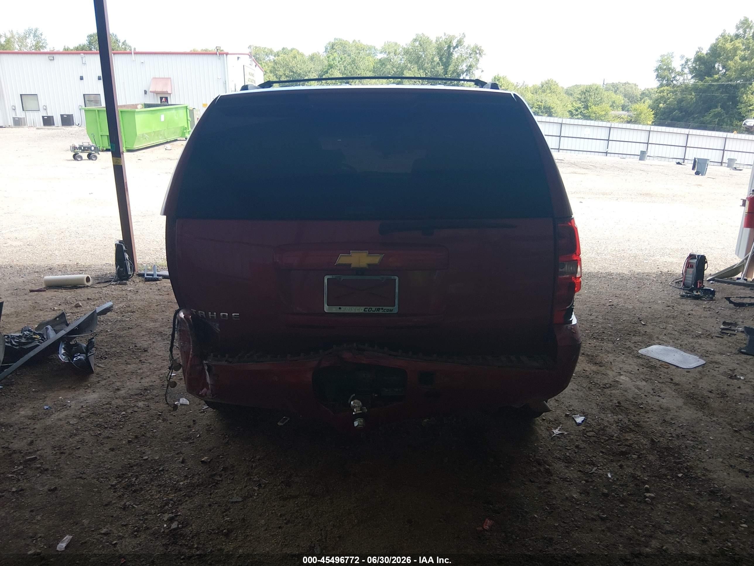 2013 Chevrolet Tahoe Lt Red vin: 1GNSCBE06DR100259