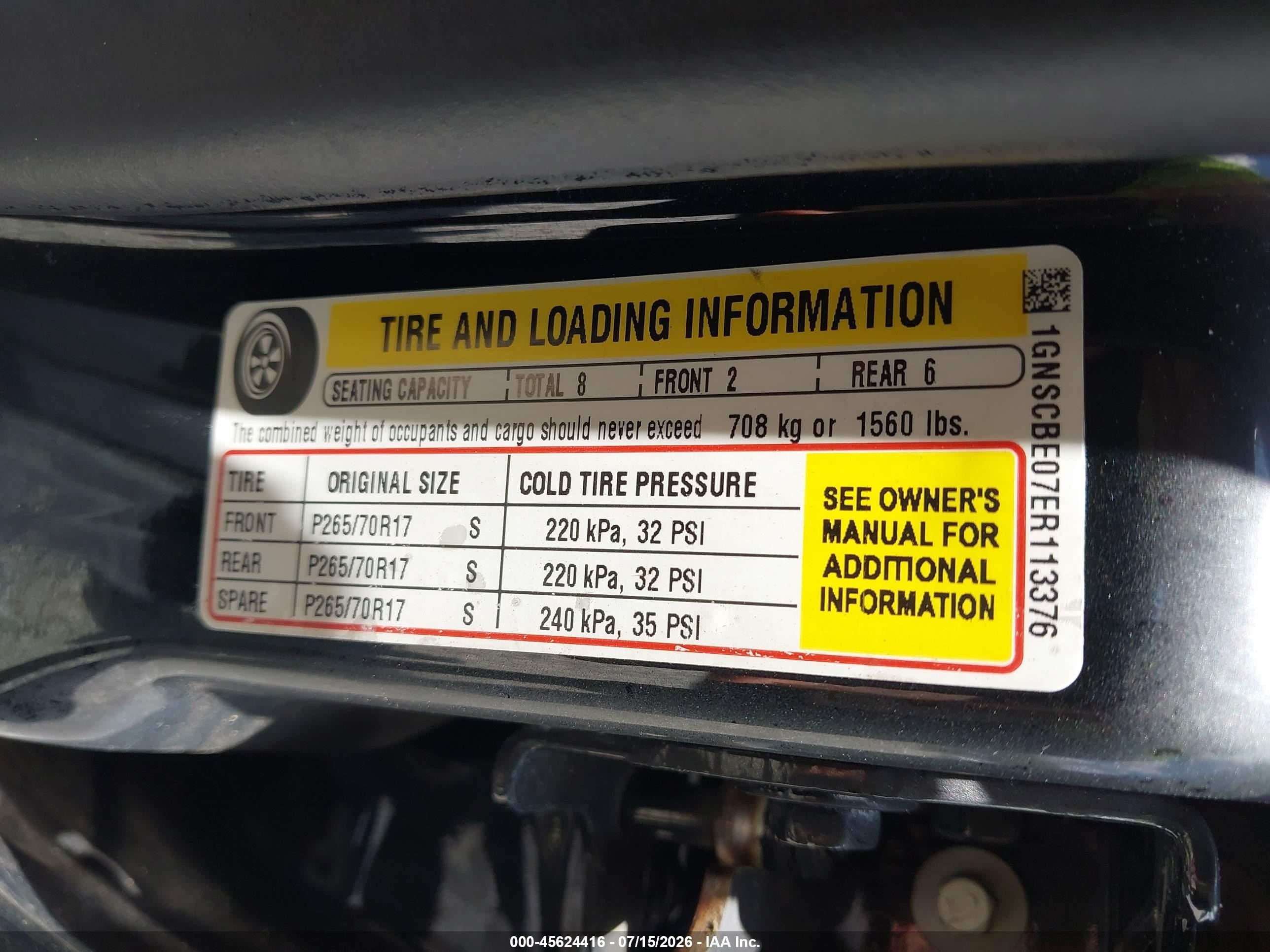 2014 Chevrolet Tahoe Lt Черный vin: 1GNSCBE07ER113376