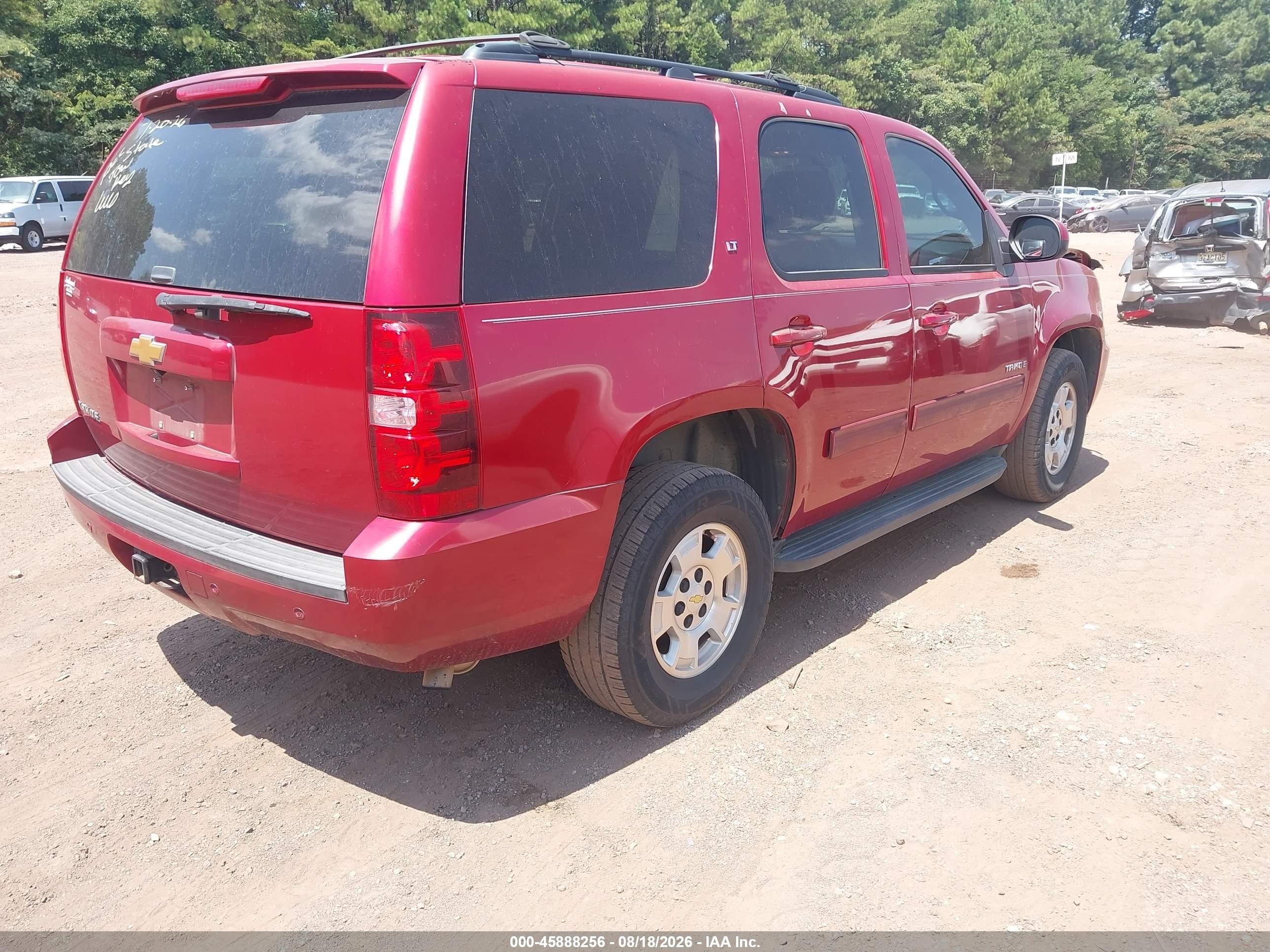 2014 Chevrolet Tahoe Lt Red vin: 1GNSCBE07ER231217