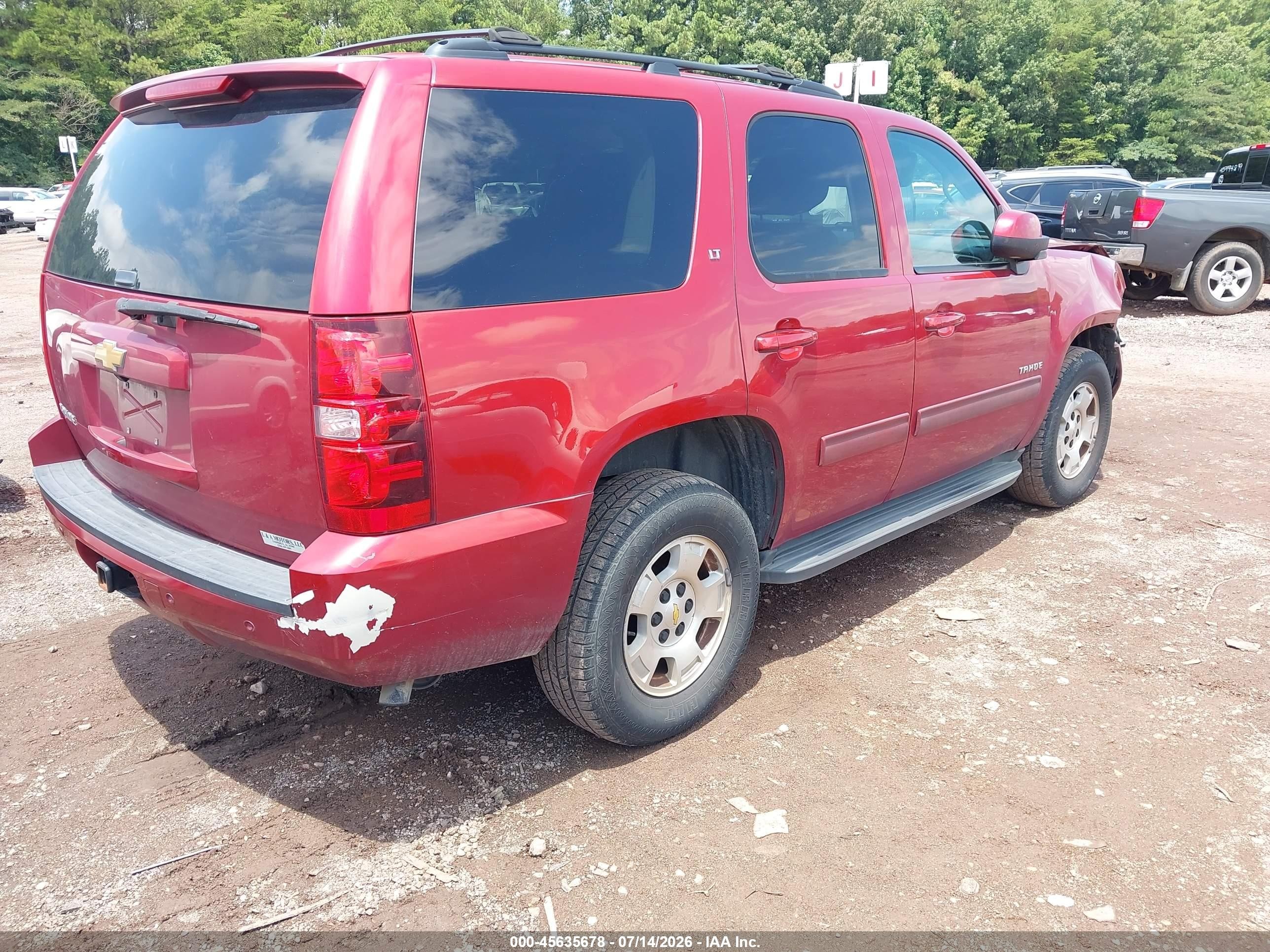 2014 Chevrolet Tahoe Lt Красный vin: 1GNSCBE07ER236790