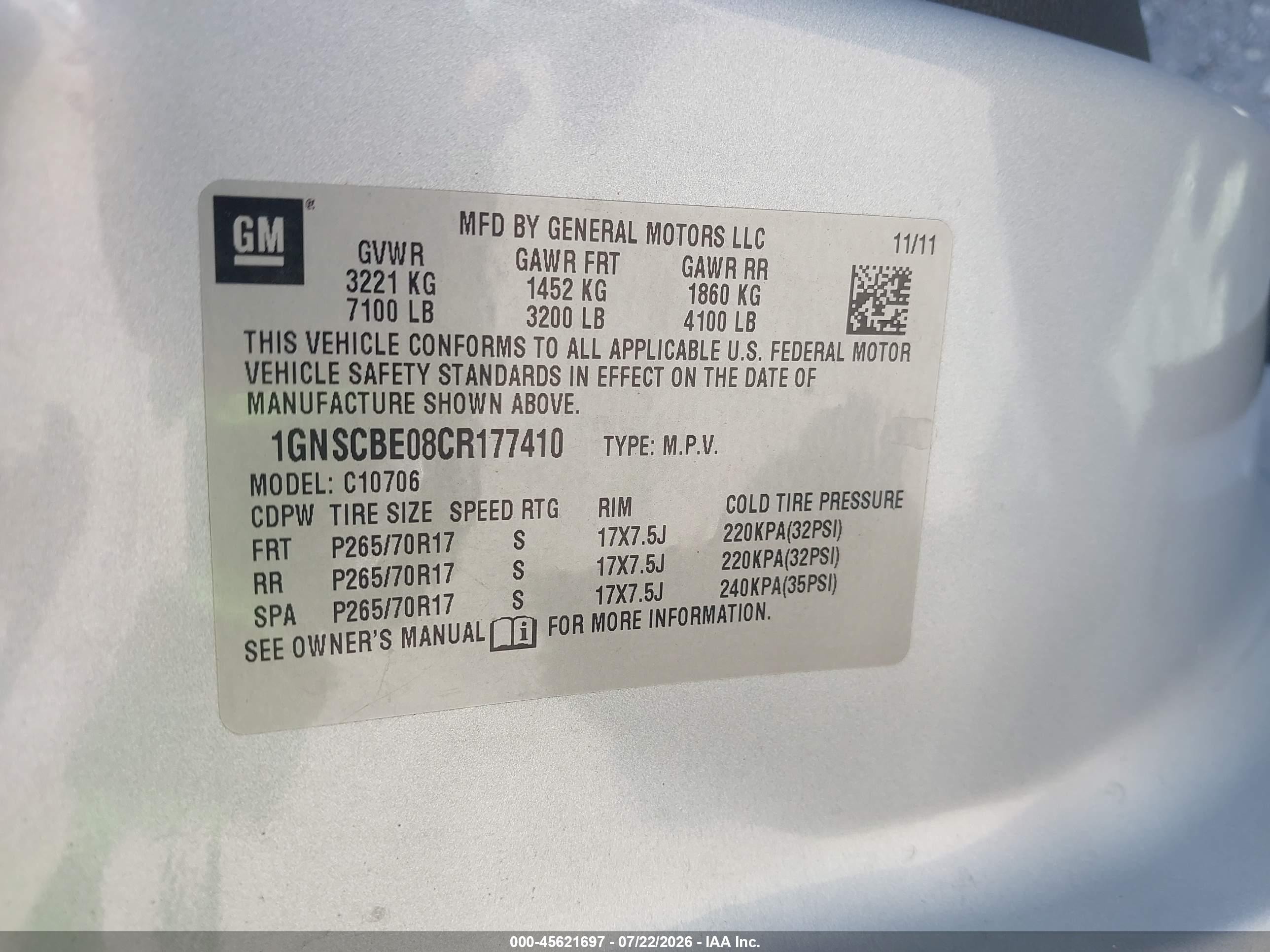 2012 Chevrolet Tahoe Lt Silver vin: 1GNSCBE08CR177410