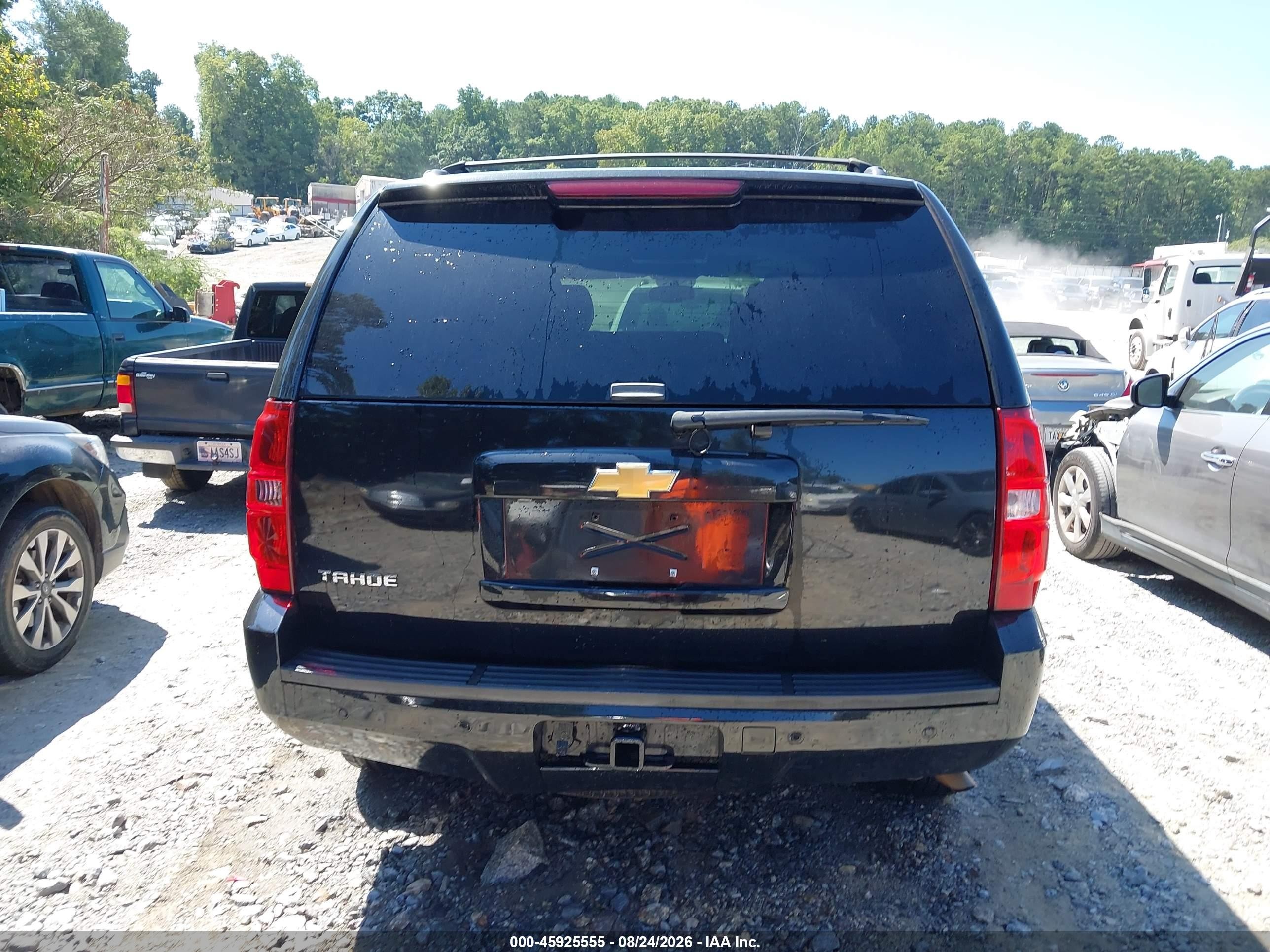 2013 Chevrolet Tahoe Lt Black vin: 1GNSCBE08DR221679