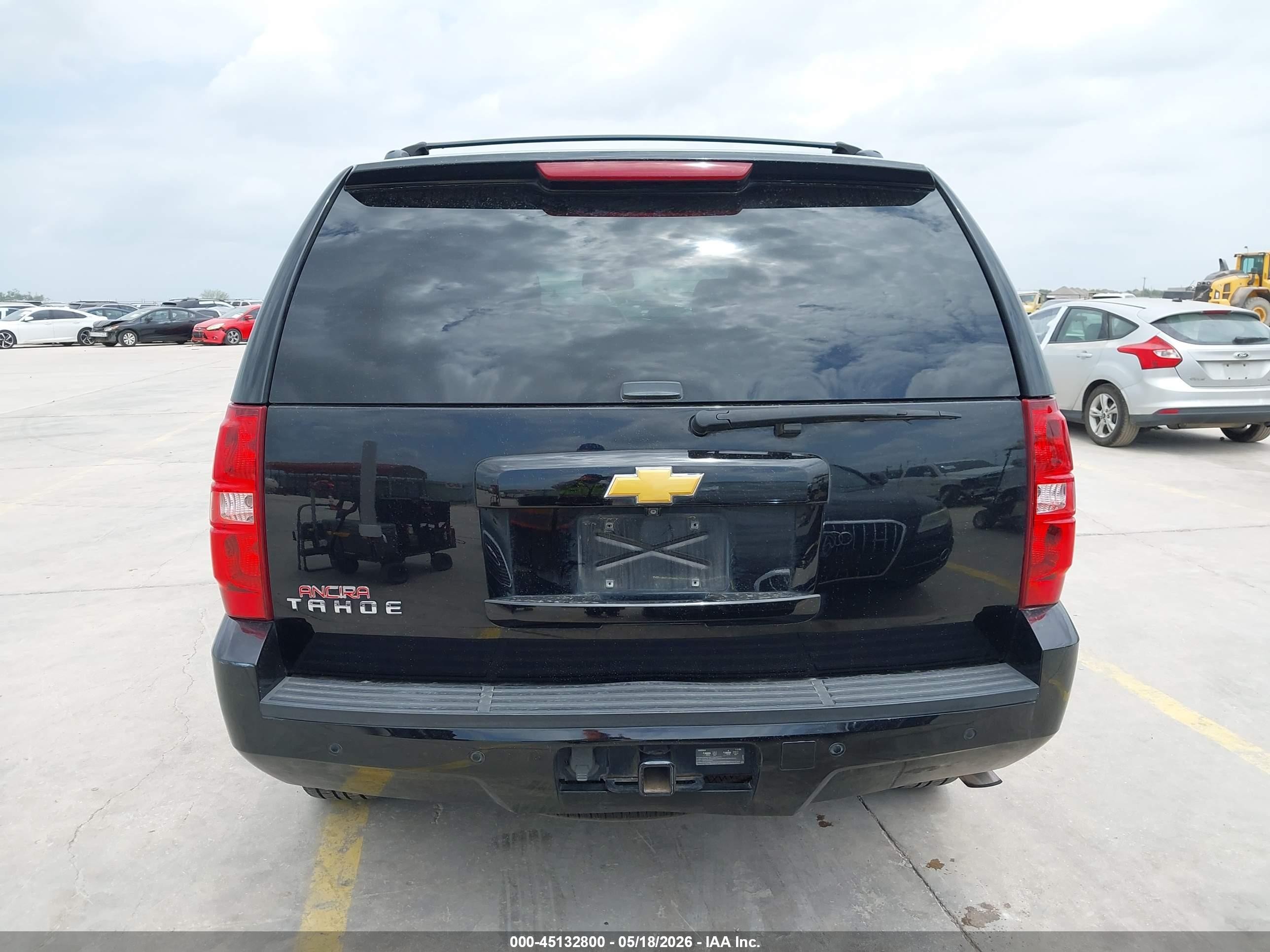 2014 Chevrolet Tahoe Lt Black vin: 1GNSCBE0XER186032