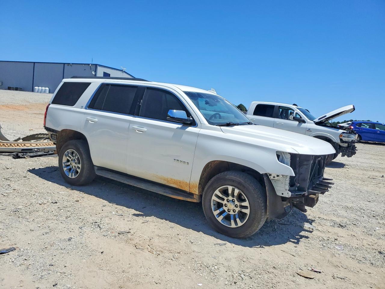 2015 Chevrolet Tahoe C1500 Lt White vin: 1GNSCBKC0FR554265