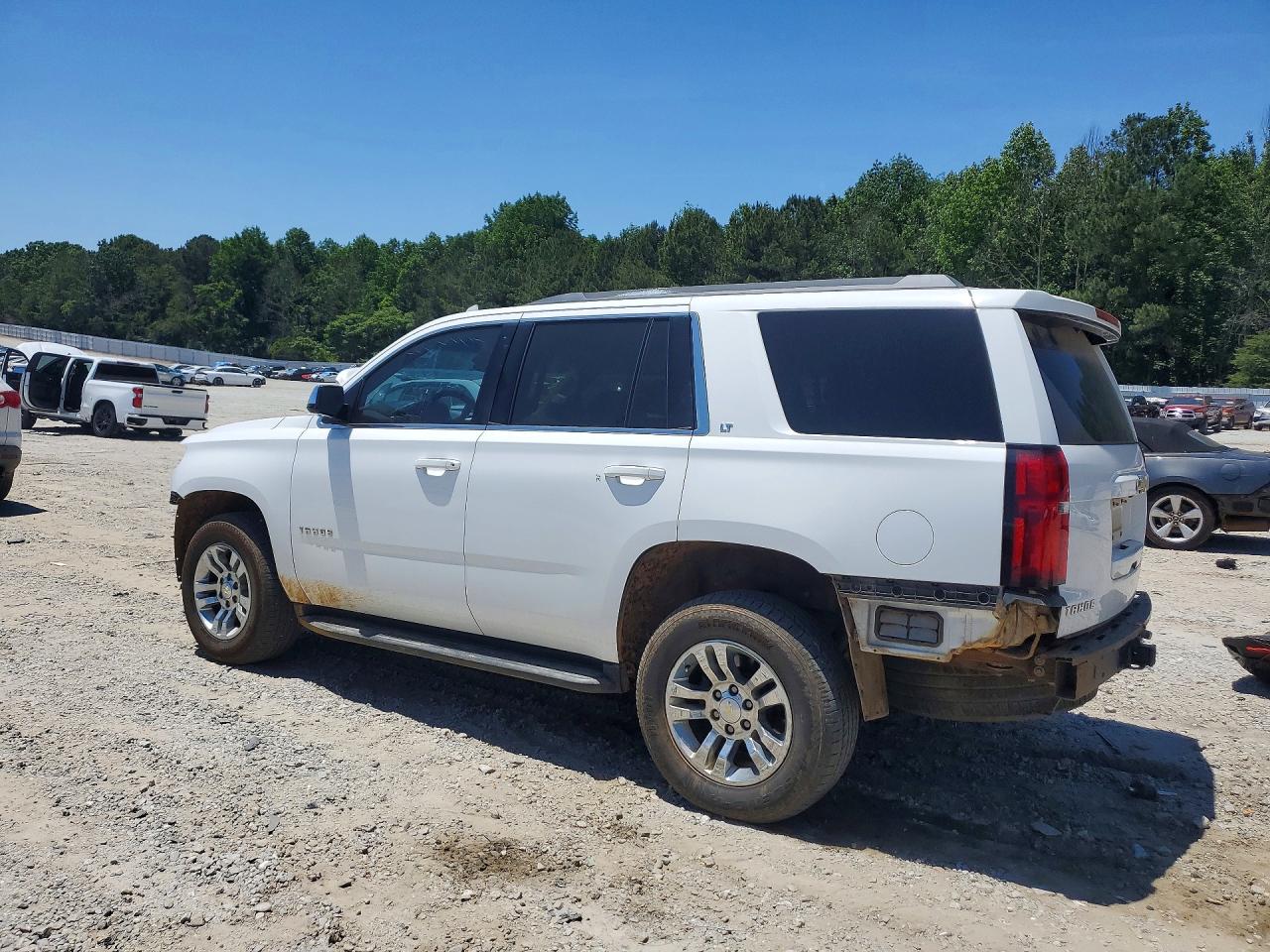 2015 Chevrolet Tahoe C1500 Lt White vin: 1GNSCBKC0FR554265