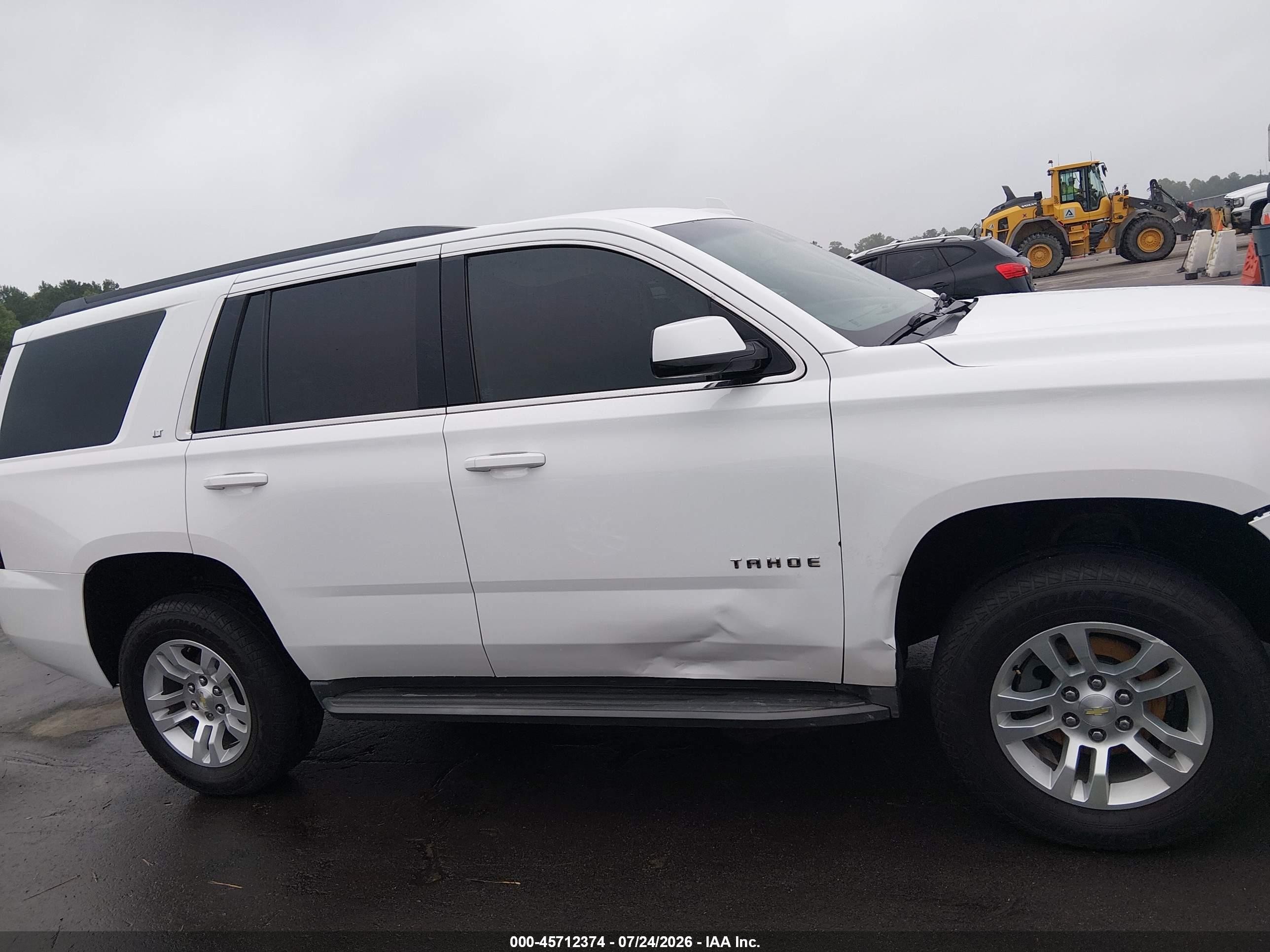 2015 Chevrolet Tahoe Lt White vin: 1GNSCBKC0FR641034