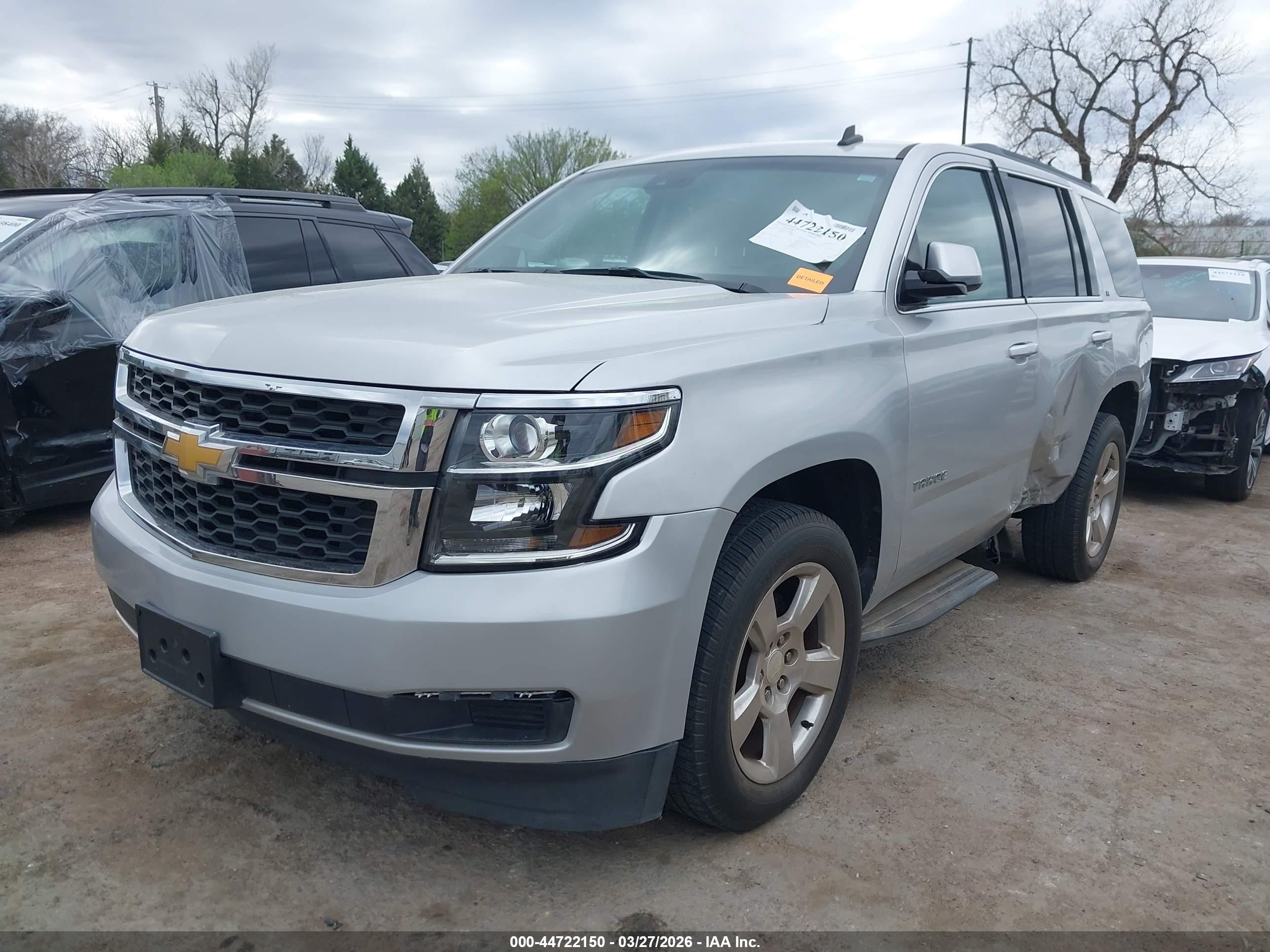 2015 Chevrolet Tahoe Lt Silver vin: 1GNSCBKC1FR146440