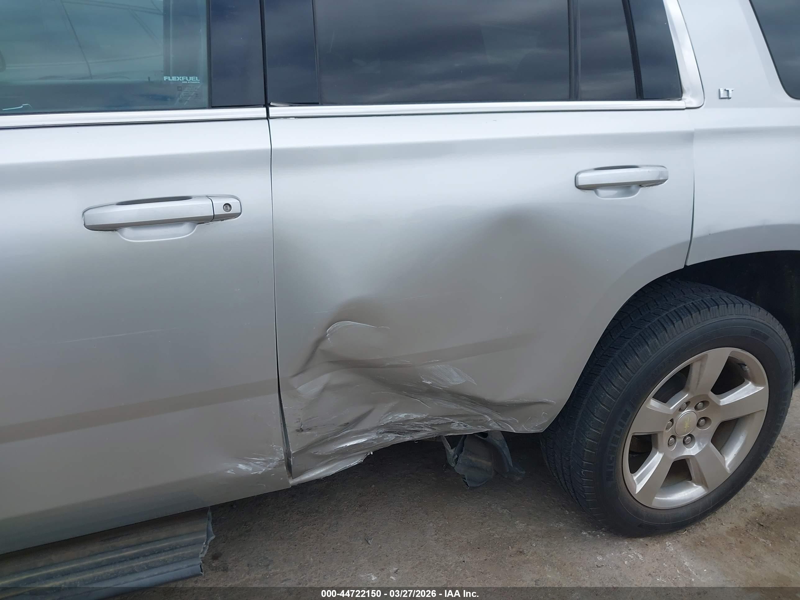 2015 Chevrolet Tahoe Lt Silver vin: 1GNSCBKC1FR146440