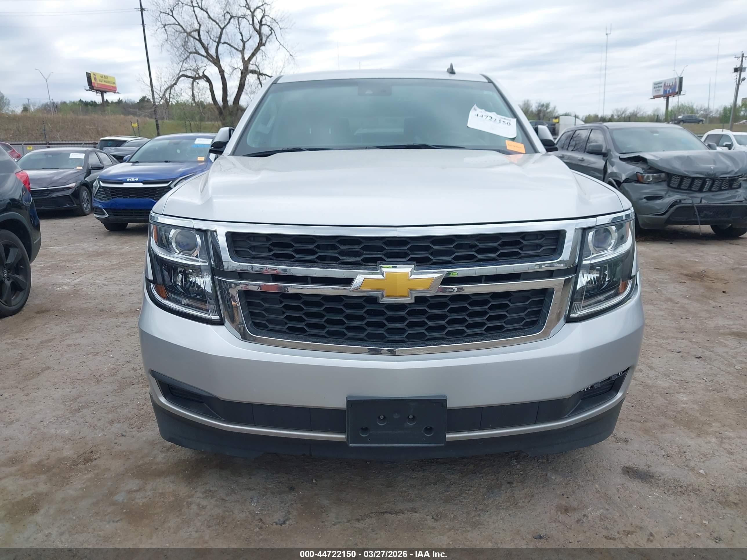 2015 Chevrolet Tahoe Lt Silver vin: 1GNSCBKC1FR146440