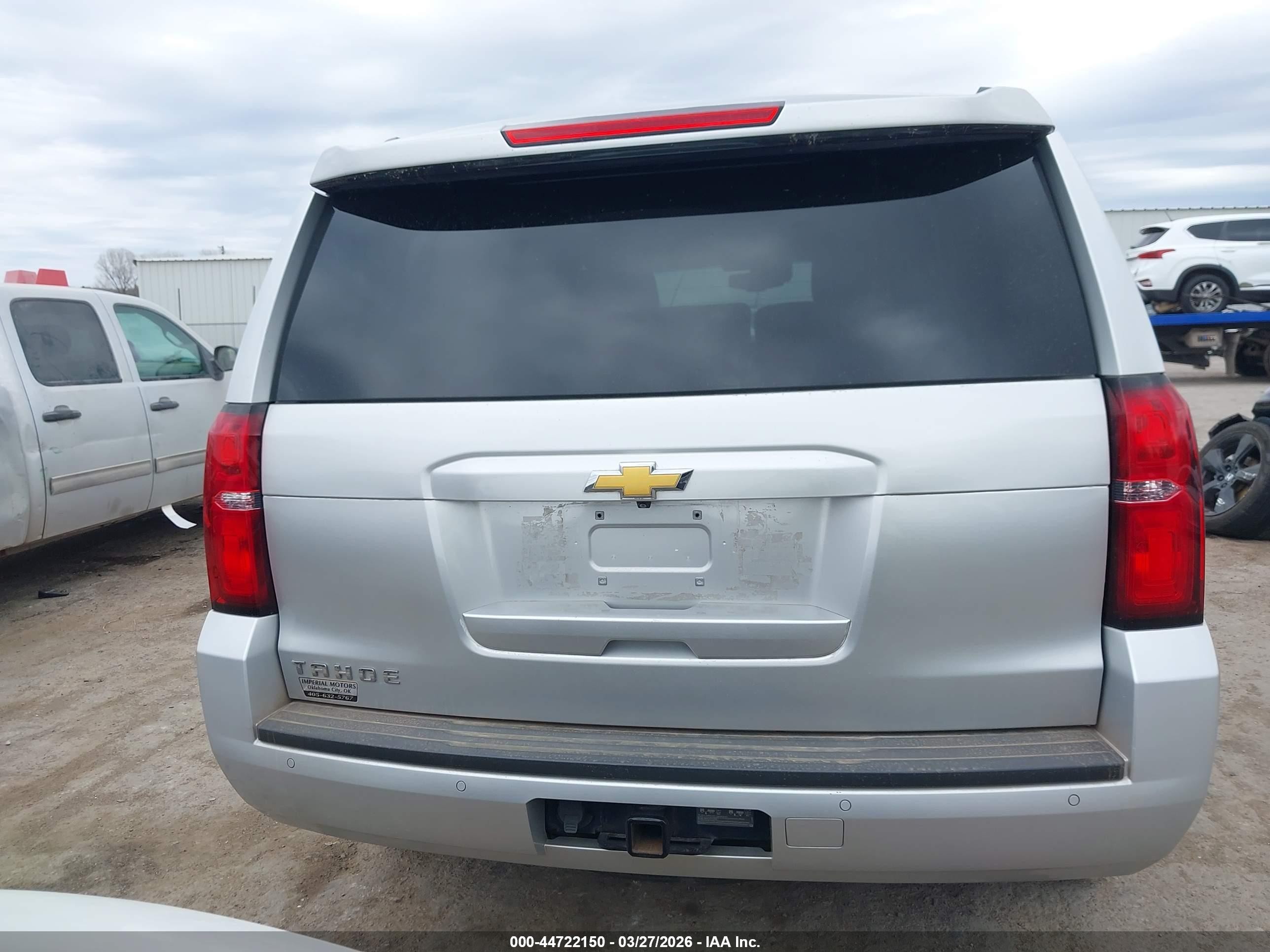 2015 Chevrolet Tahoe Lt Silver vin: 1GNSCBKC1FR146440