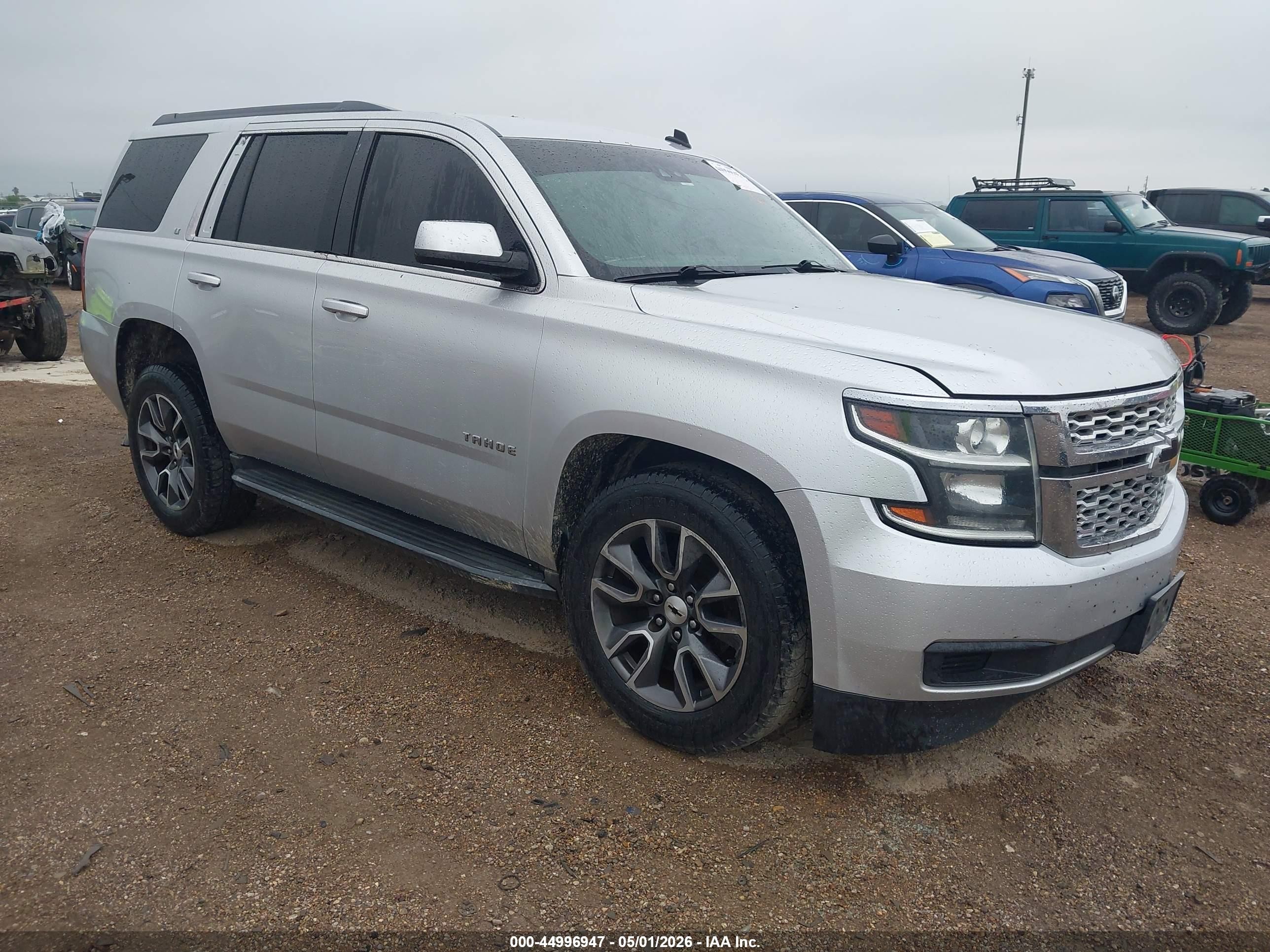 2015 Chevrolet Tahoe Lt Silver vin: 1GNSCBKC1FR213991
