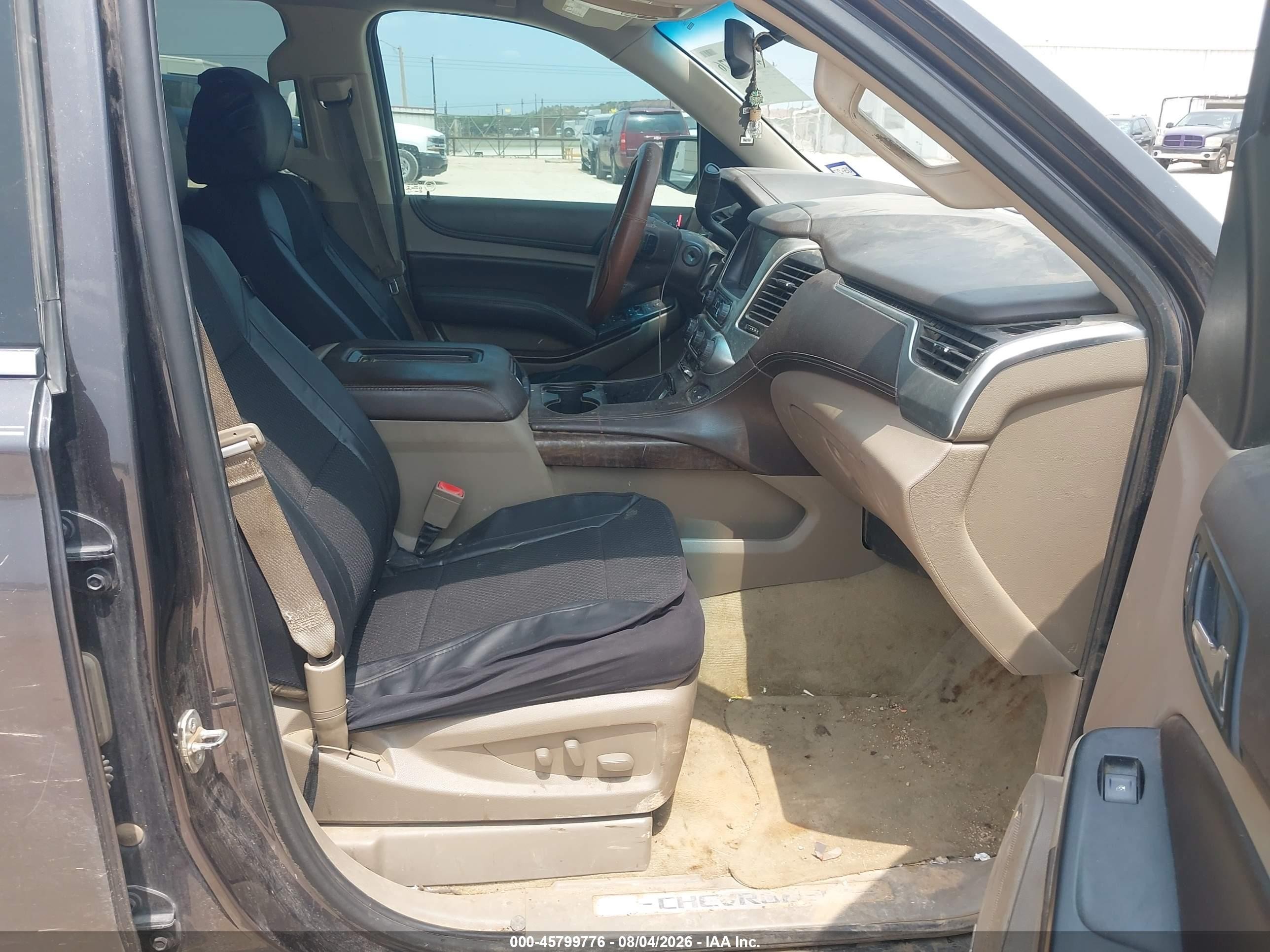 2015 Chevrolet Tahoe Lt Gray vin: 1GNSCBKC1FR627837