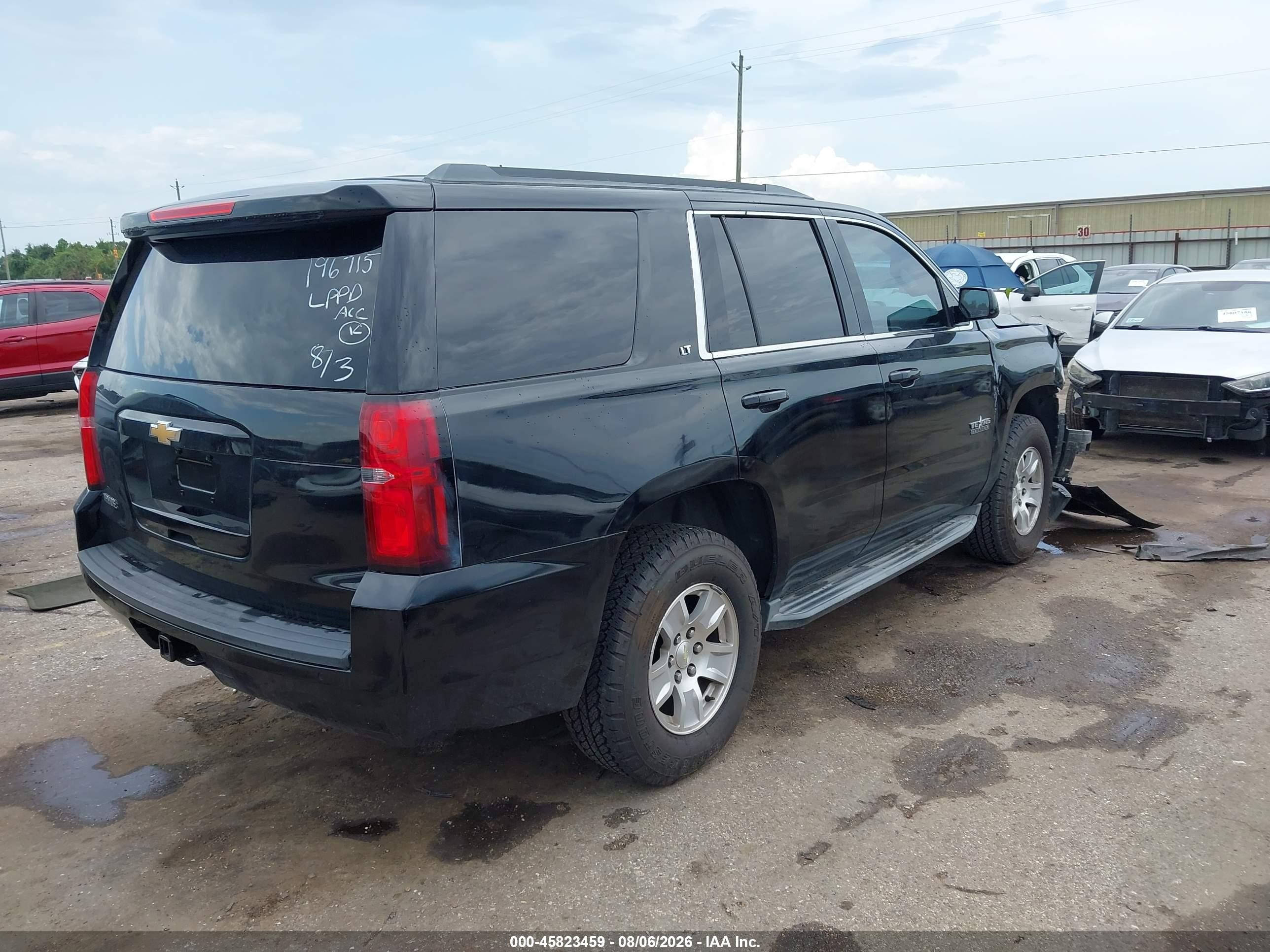 2015 Chevrolet Tahoe Lt Черный vin: 1GNSCBKC2FR687190