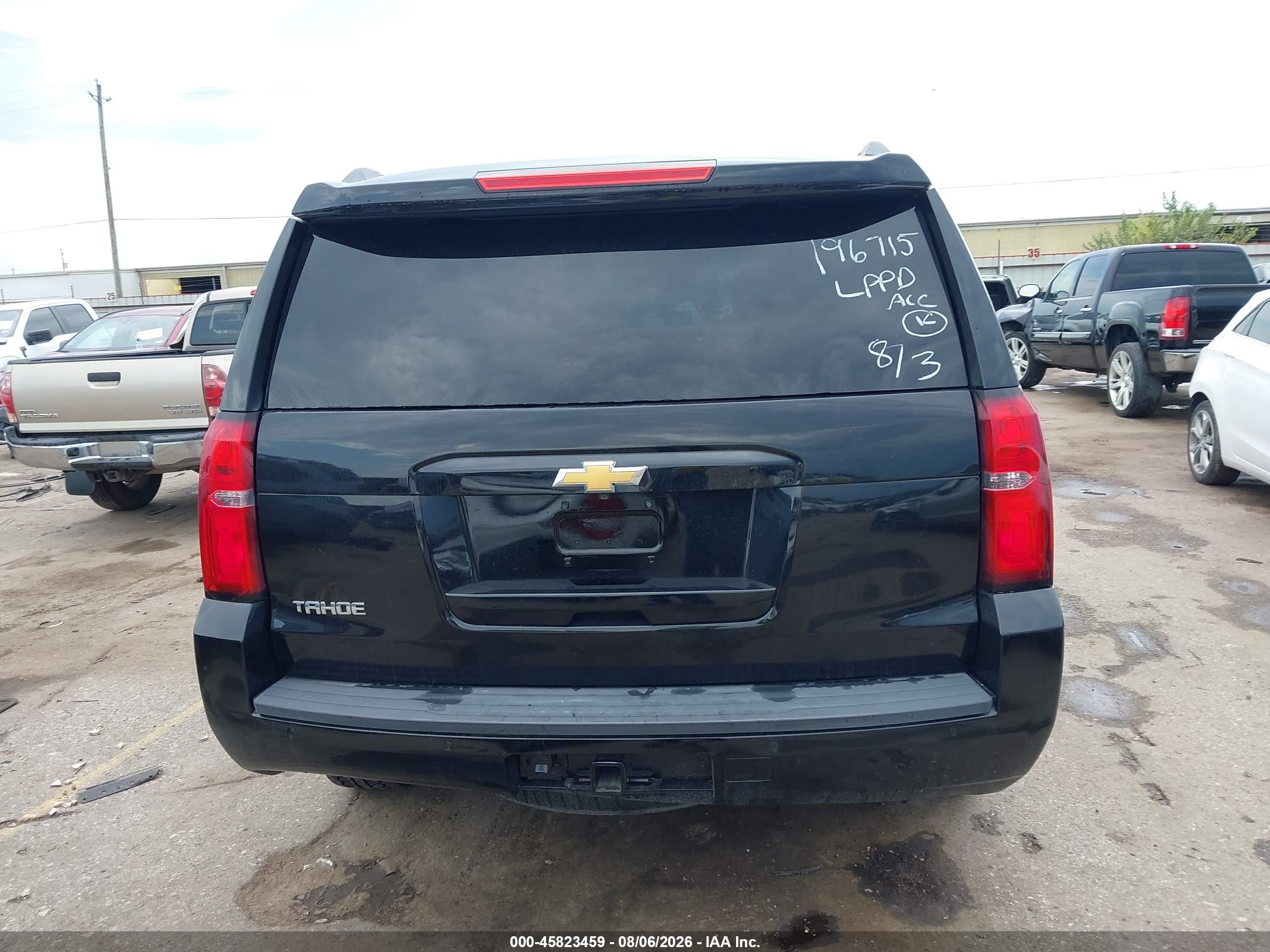 2015 Chevrolet Tahoe Lt Черный vin: 1GNSCBKC2FR687190