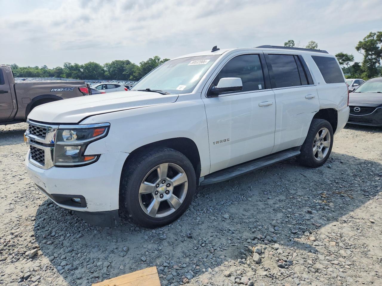 2015 Chevrolet Tahoe C1500 Lt White vin: 1GNSCBKC3FR306933
